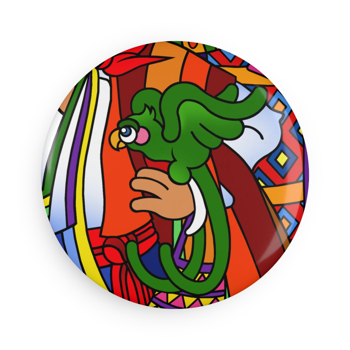 Missing a Few Jewels b Button Magnet, Round (1 & 10 pcs)