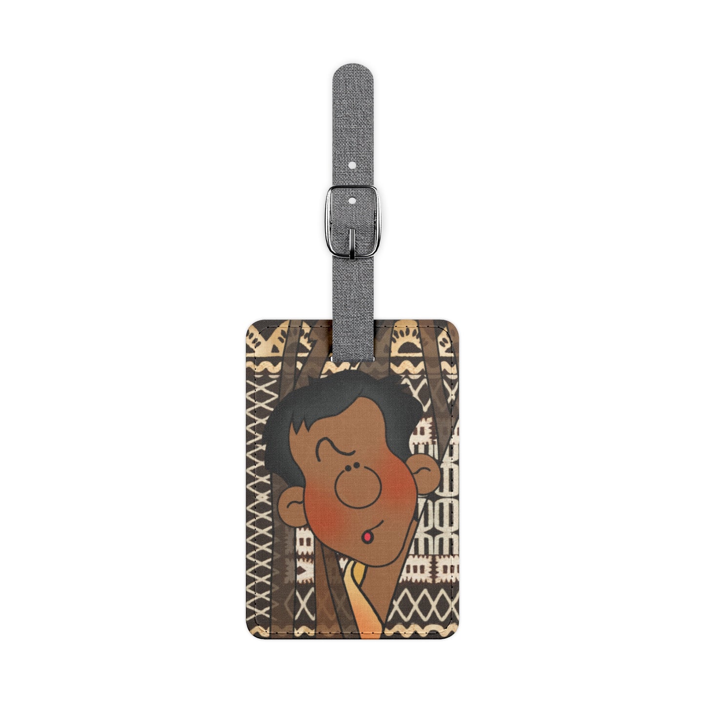 Little Friends Saffiano Polyester Luggage Tag, Rectangle