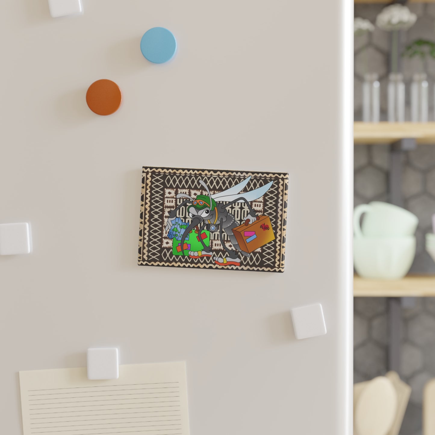 Little Friends b Button Magnet, Rectangle (1 & 10 pcs)