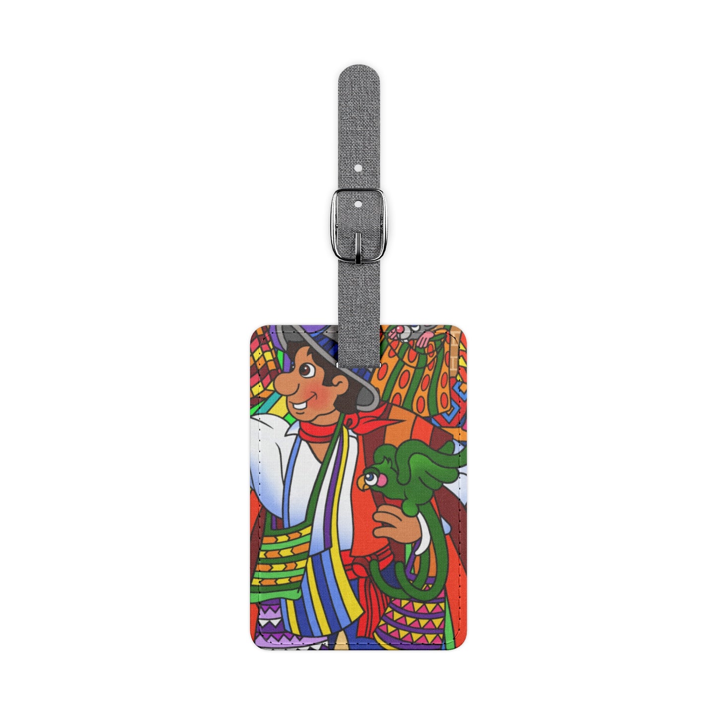 Missing a Few Jewels b Saffiano Polyester Luggage Tag, Rectangle