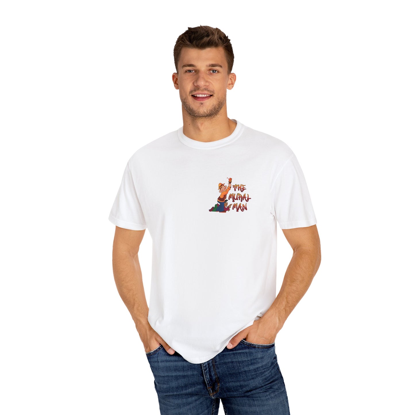 The Mural Man Unisex Garment-Dyed T-shirt