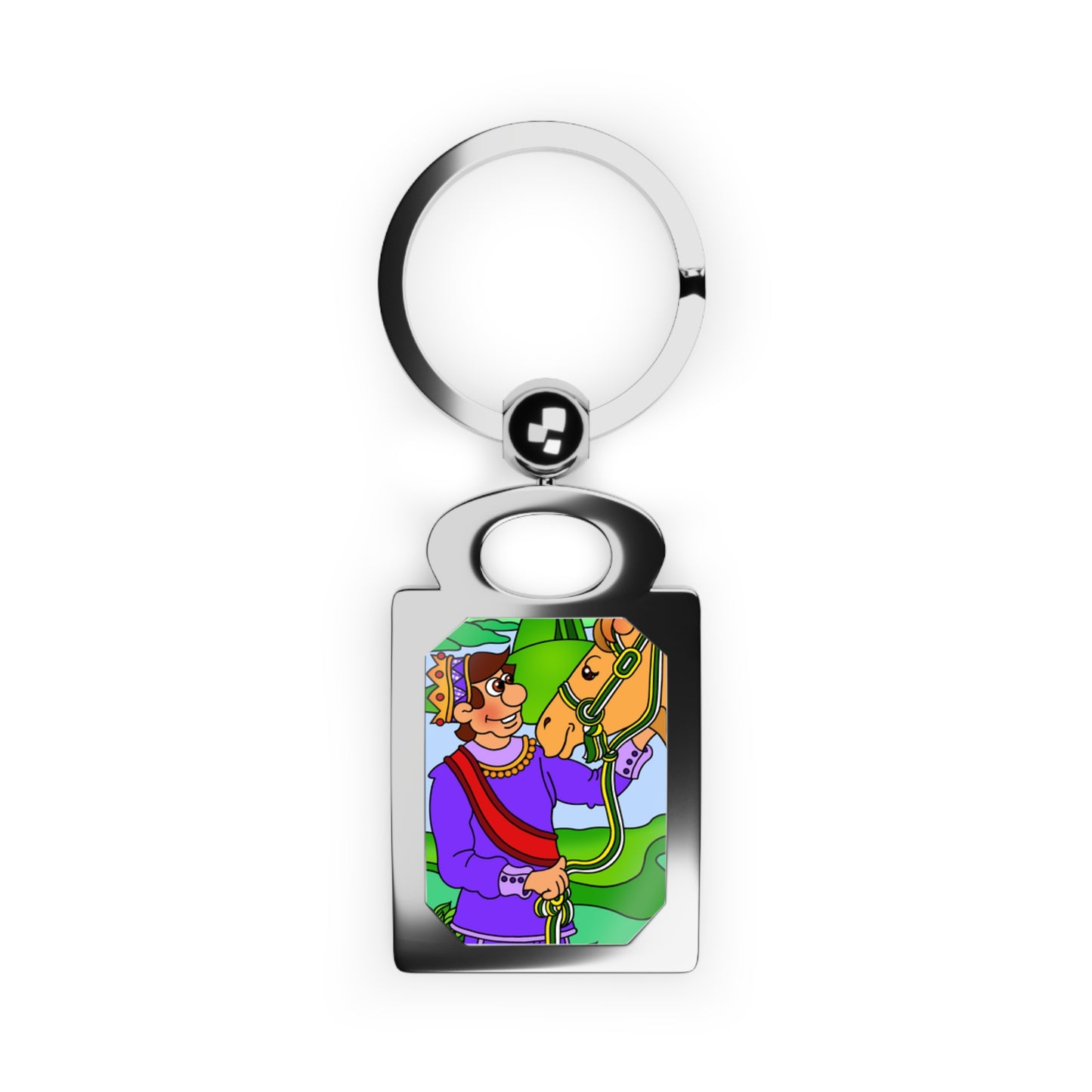 Missing a Few Jewels a Rectangle Photo Keyring