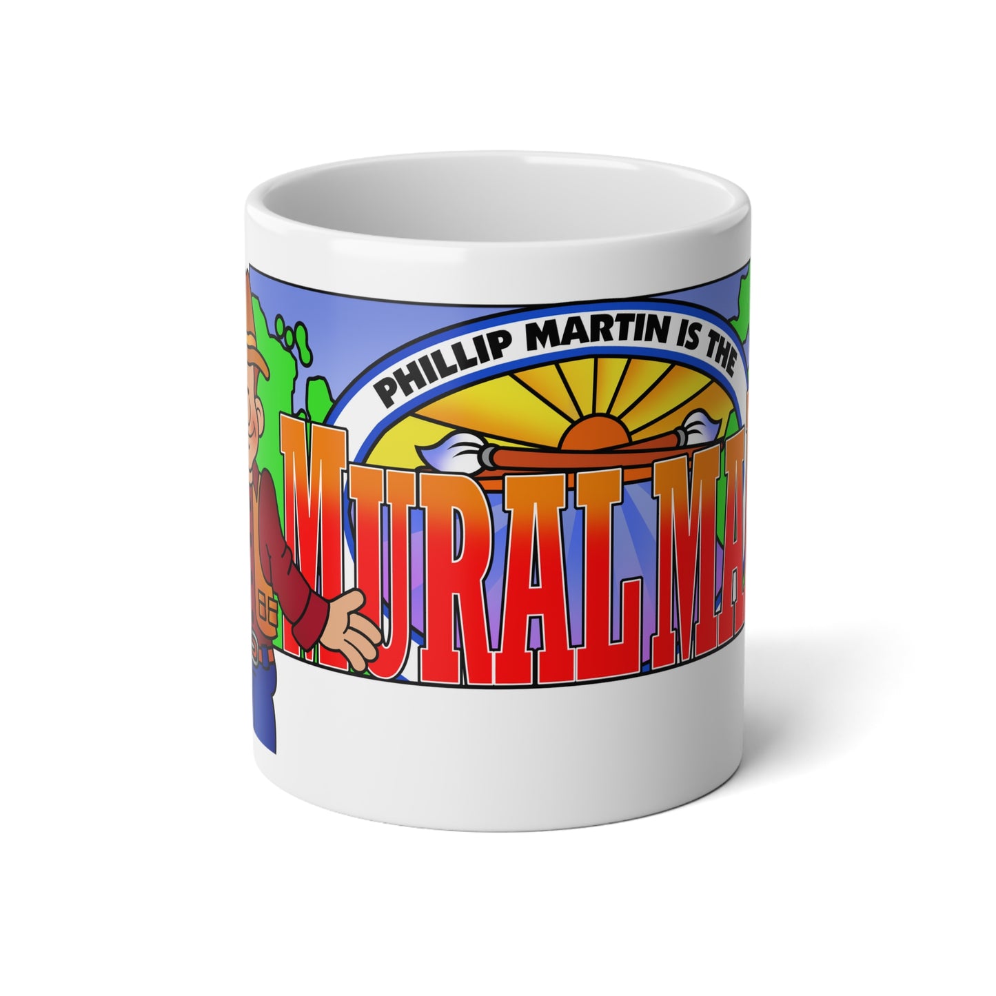 The Mural Man Jumbo Mug, 20oz