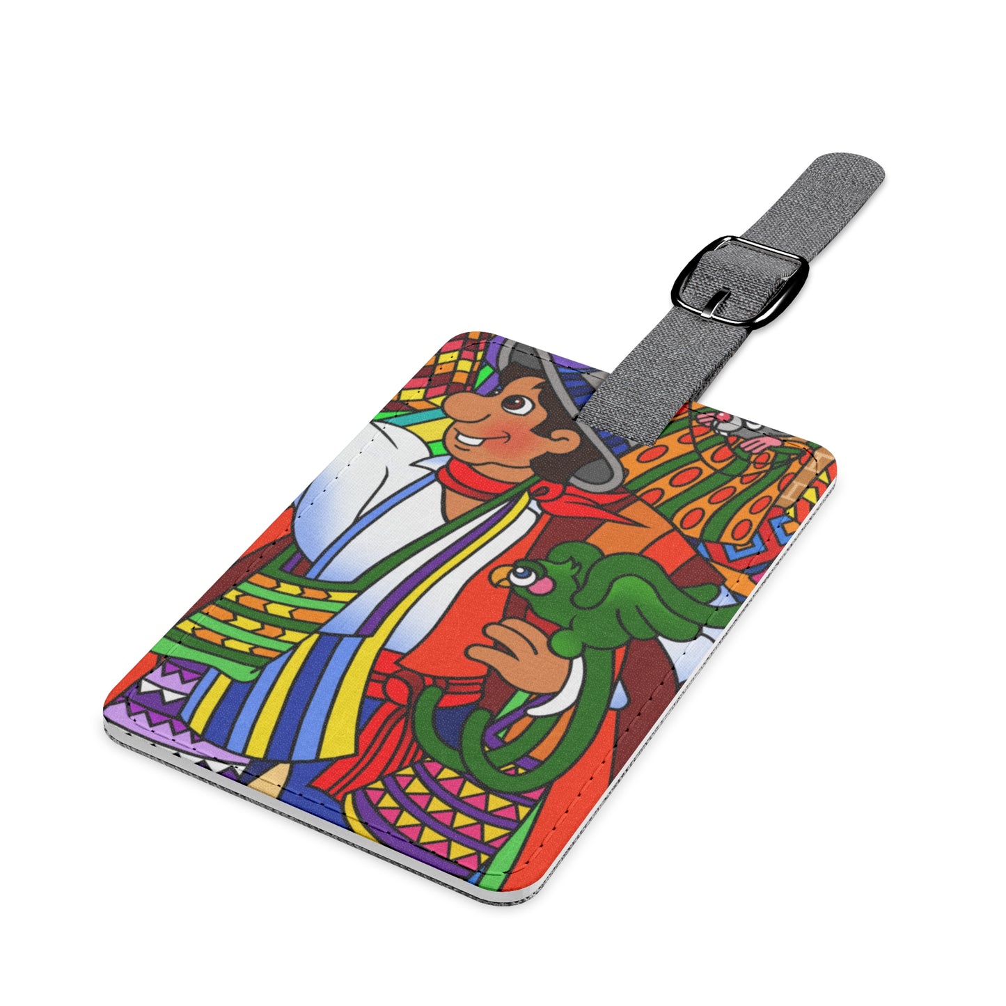 Missing a Few Jewels b Saffiano Polyester Luggage Tag, Rectangle