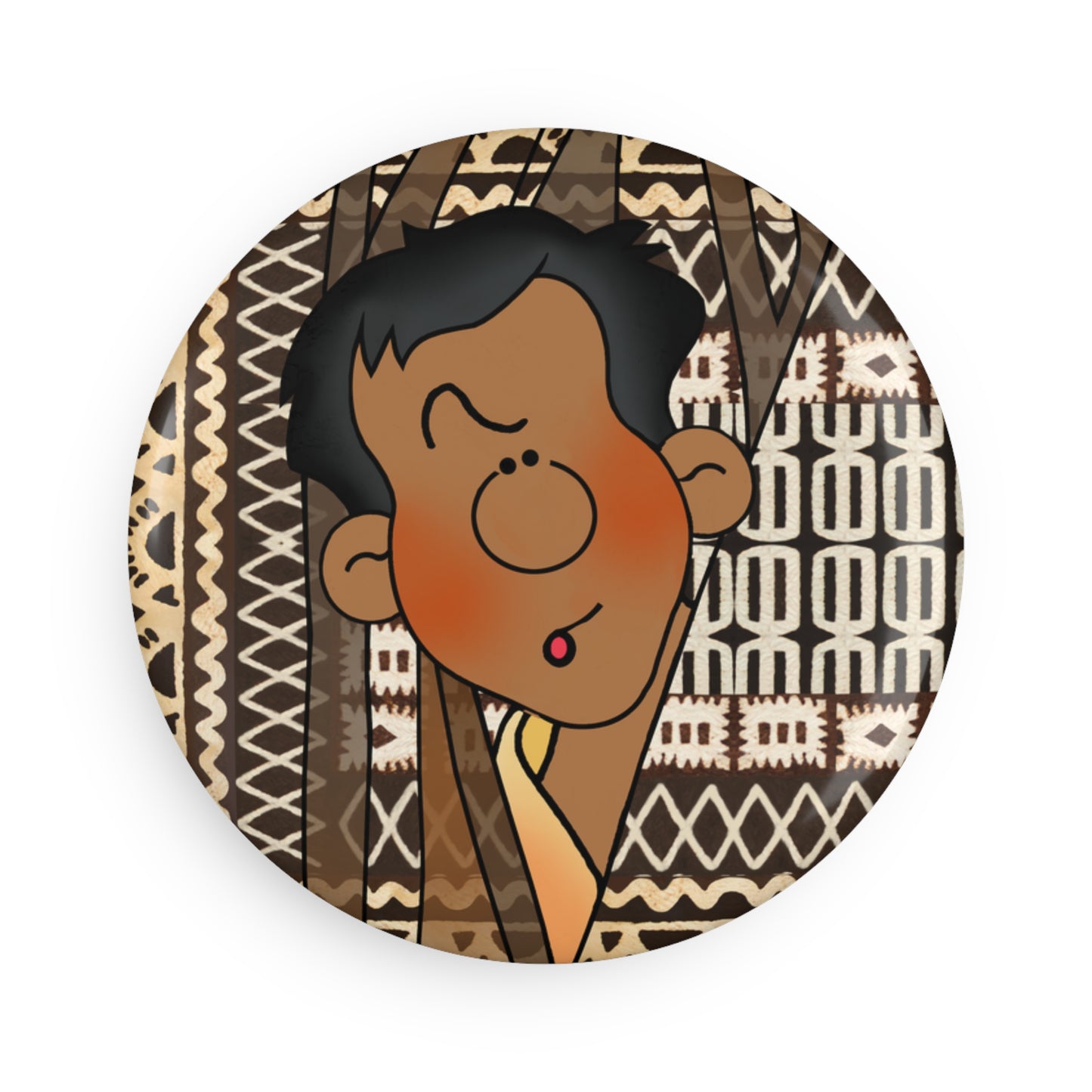 Little Friends Button Magnet, Round (1 & 10 pcs)