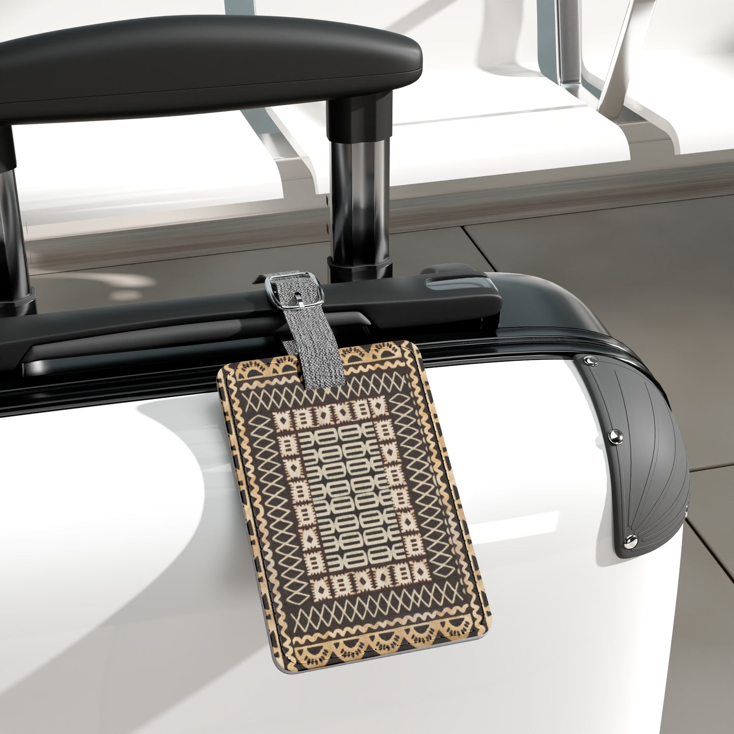 Little Friends c Saffiano Polyester Luggage Tag, Rectangle