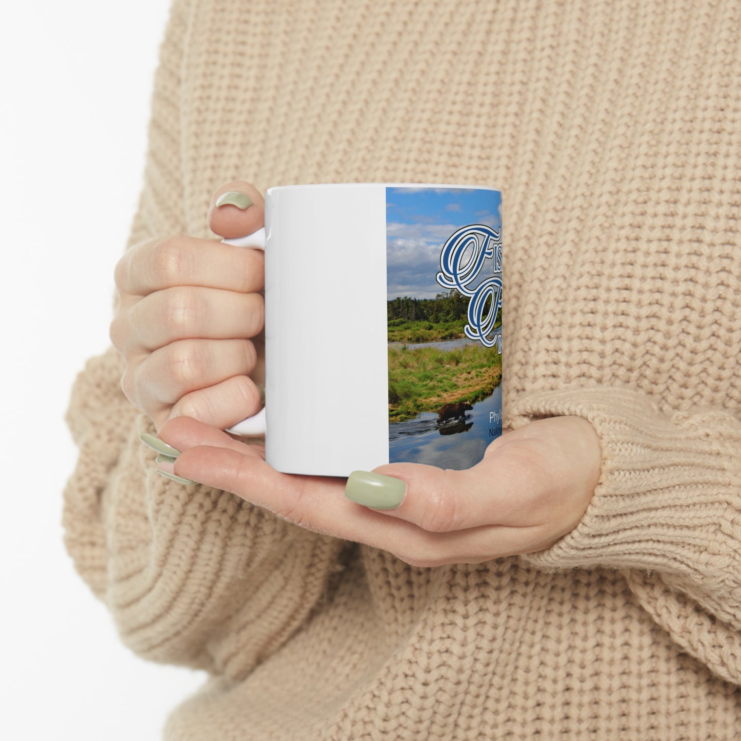 Fishing and Feasting in Alaska Ceramic Mug 11oz