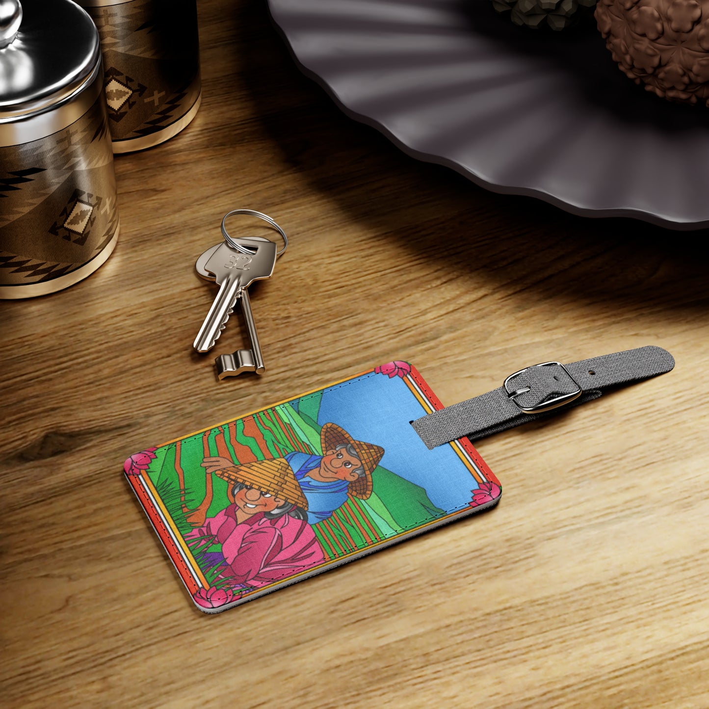 If It Is Truly Ours Saffiano Polyester Luggage Tag, Rectangle