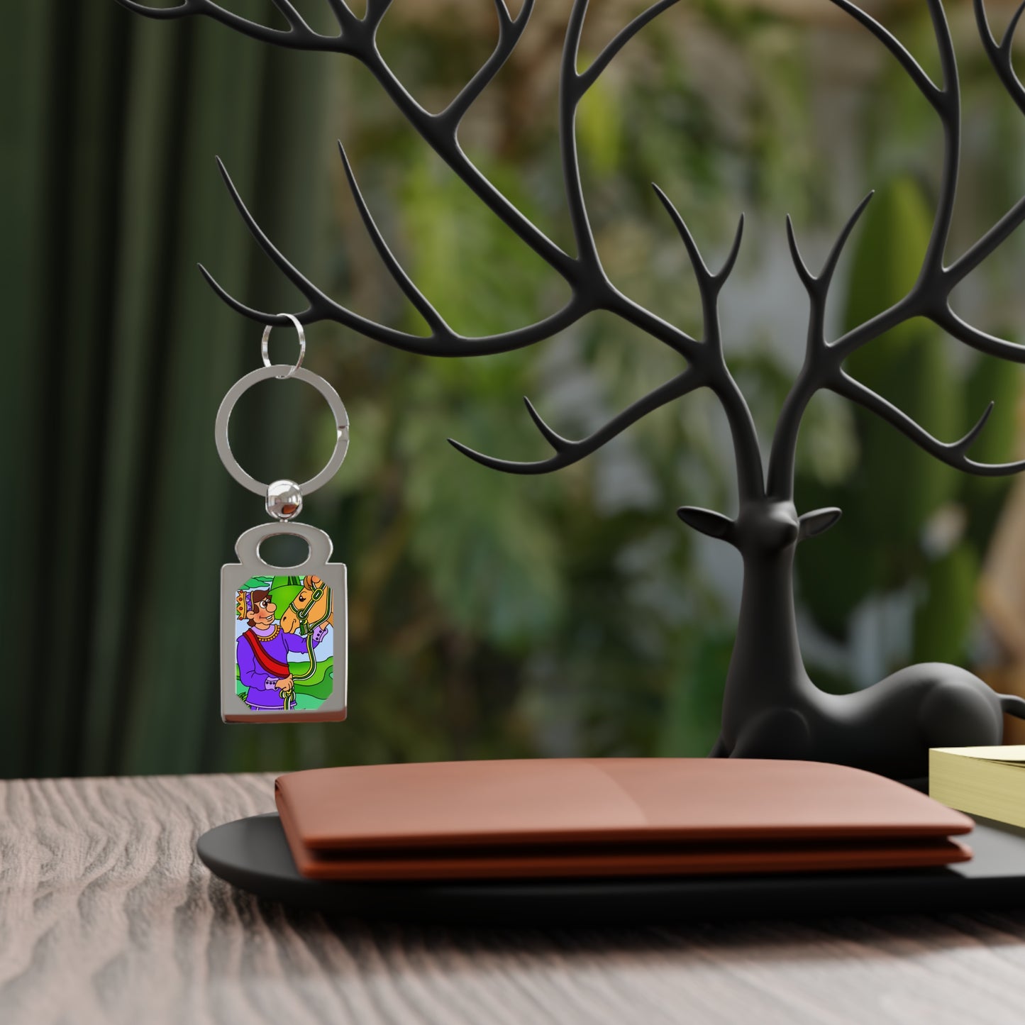 Missing a Few Jewels a Rectangle Photo Keyring