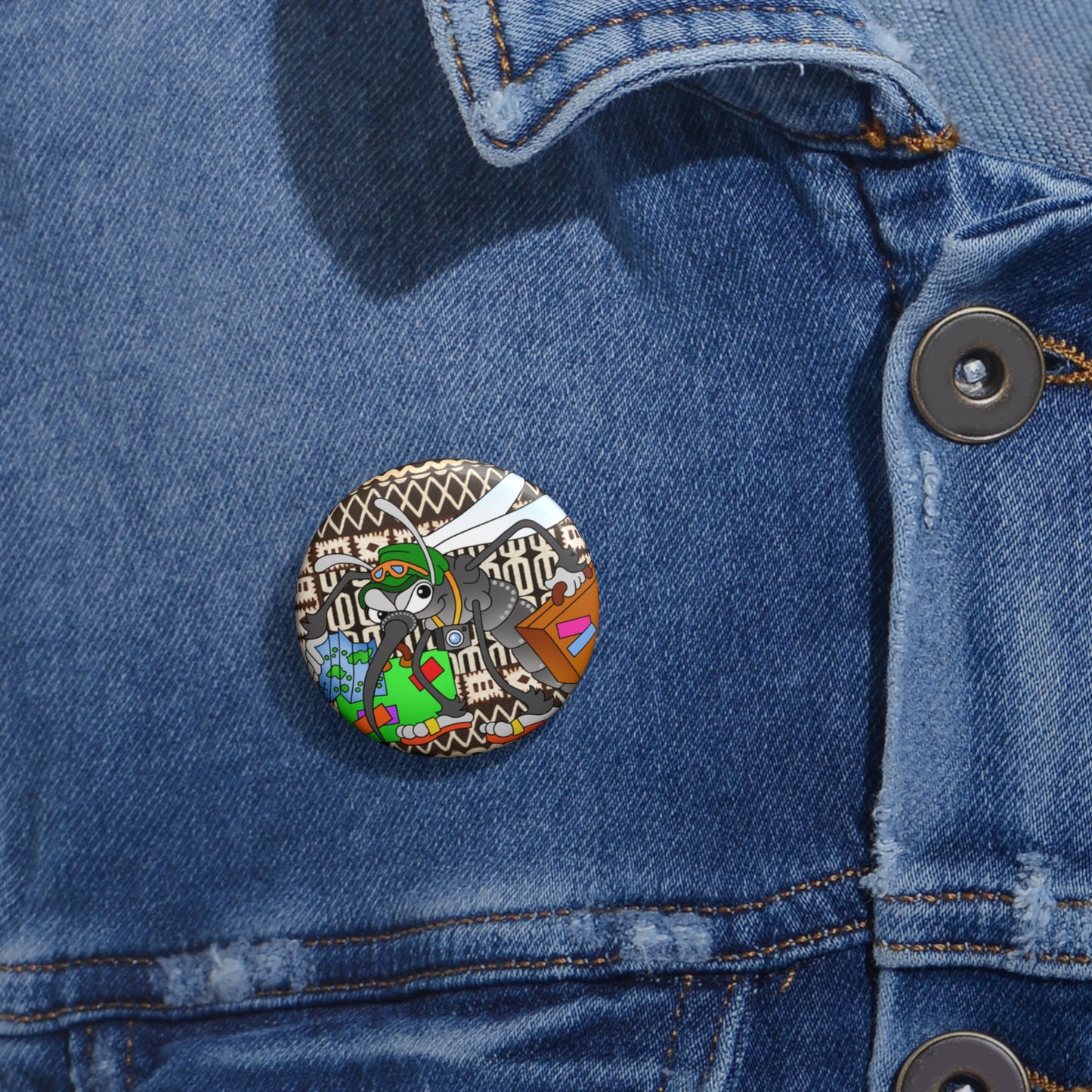 Little Friends b Custom Pin Buttons