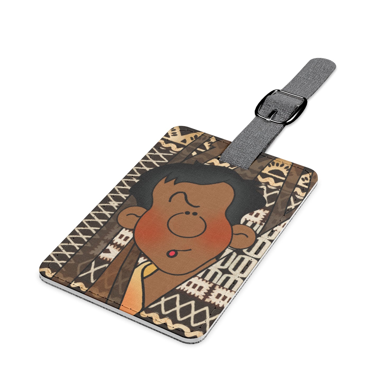 Little Friends Saffiano Polyester Luggage Tag, Rectangle
