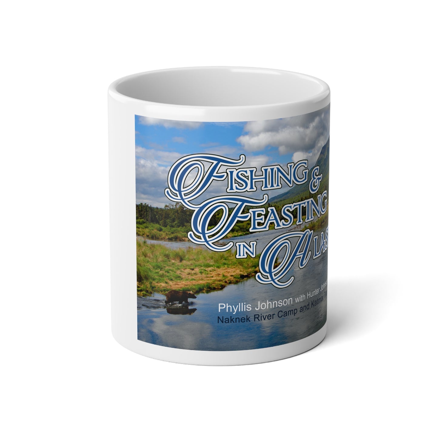 Fishing and Feasting in Alaska Jumbo Mug, 20oz
