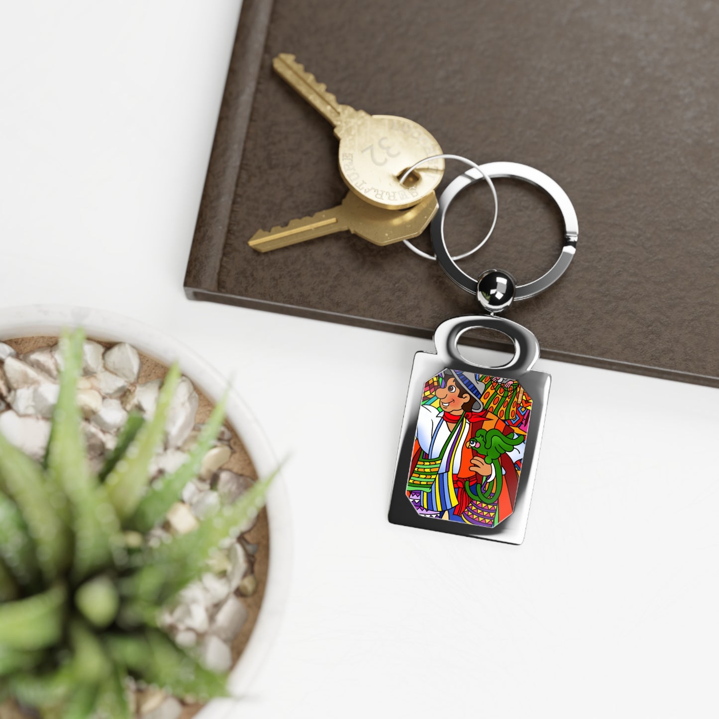 Missing a Few Jewels b Rectangle Photo Keyring