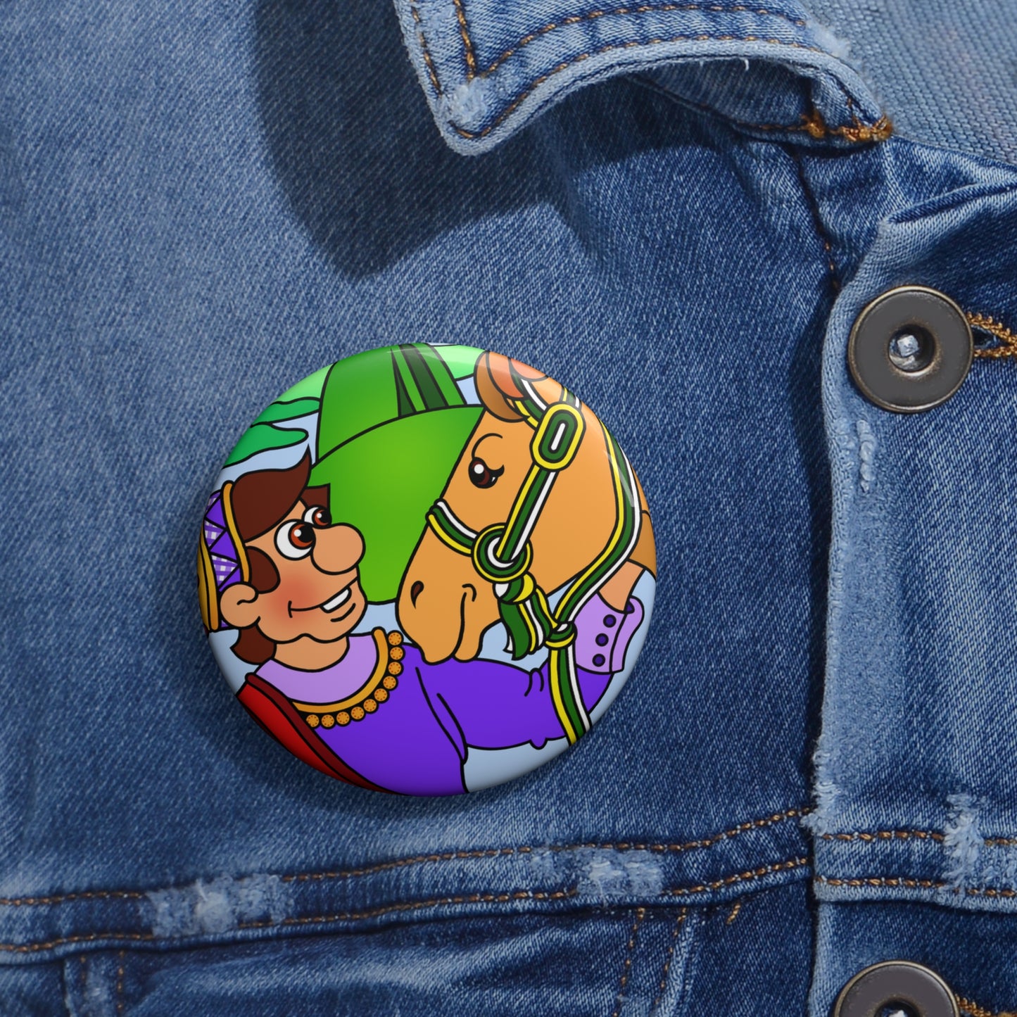 Missing a Few Jewels a Custom Pin Buttons
