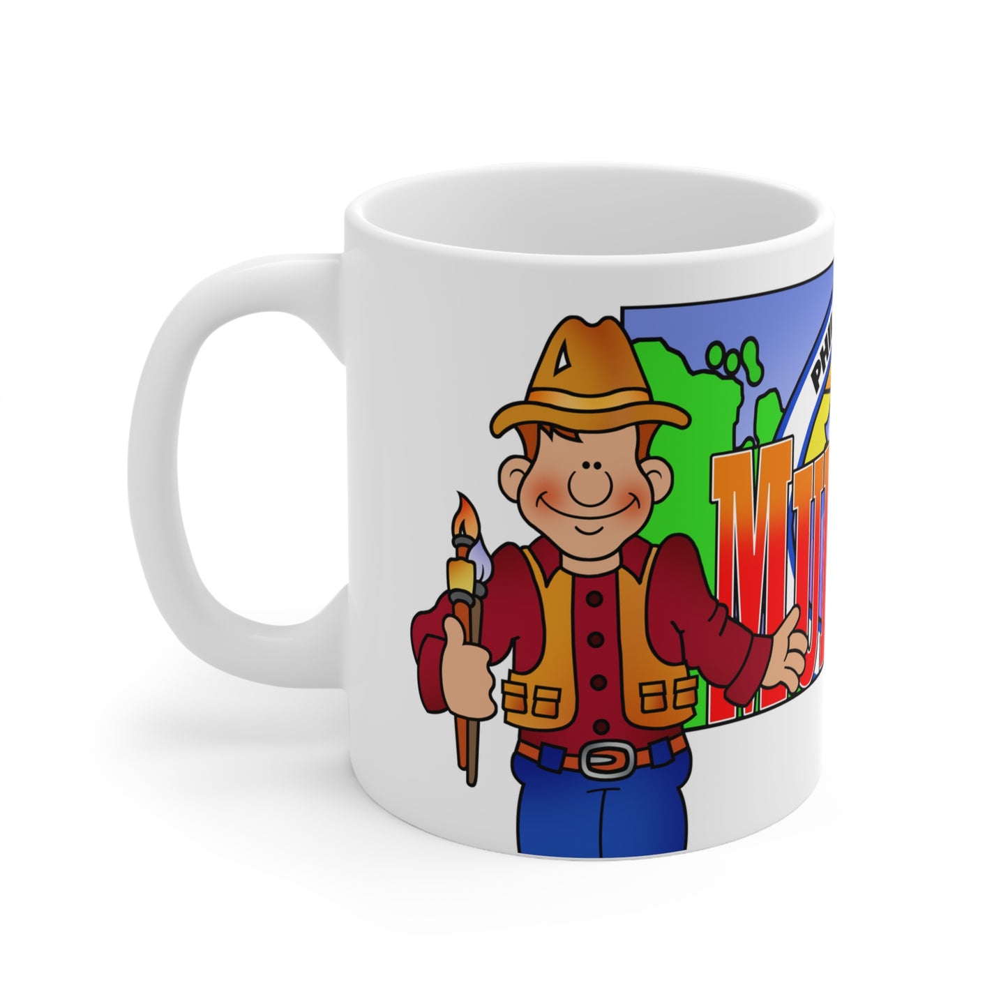 The Mural Man Ceramic Mug 11oz
