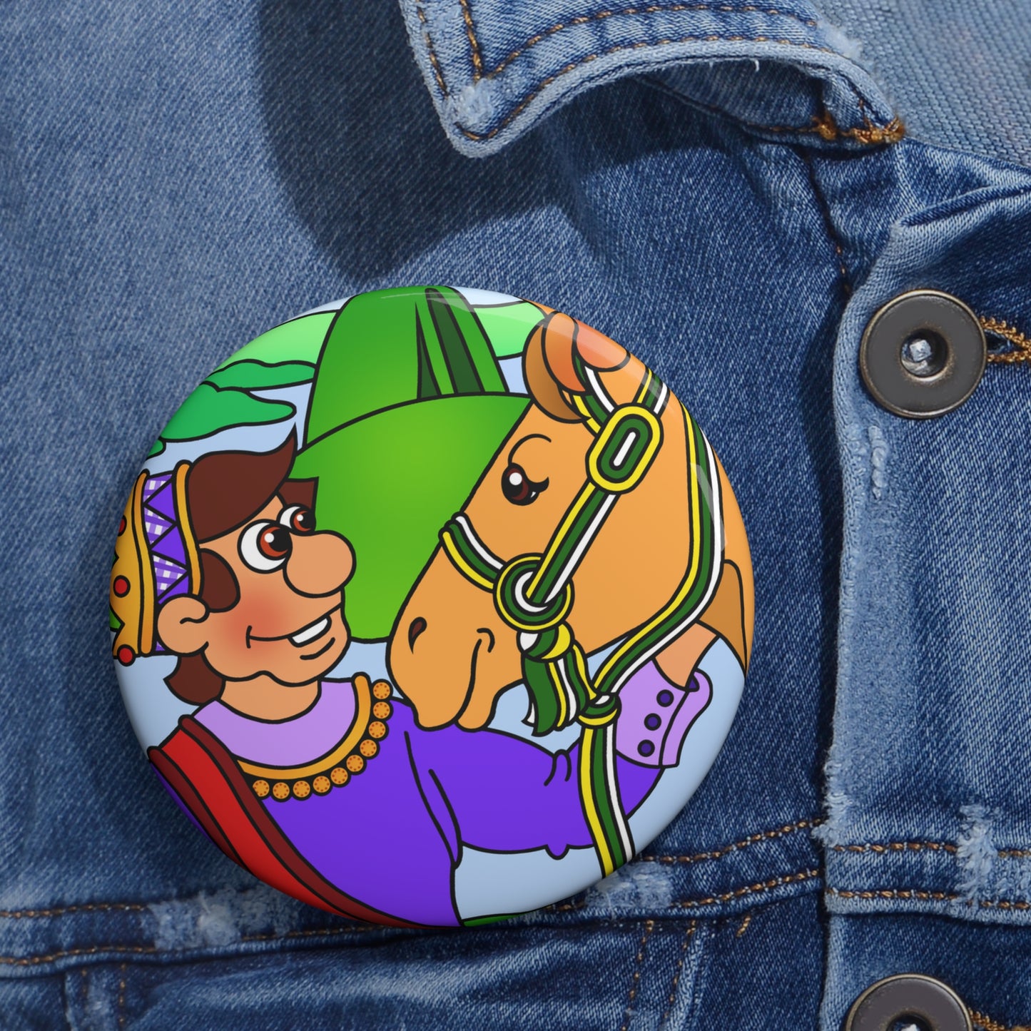 Missing a Few Jewels a Custom Pin Buttons