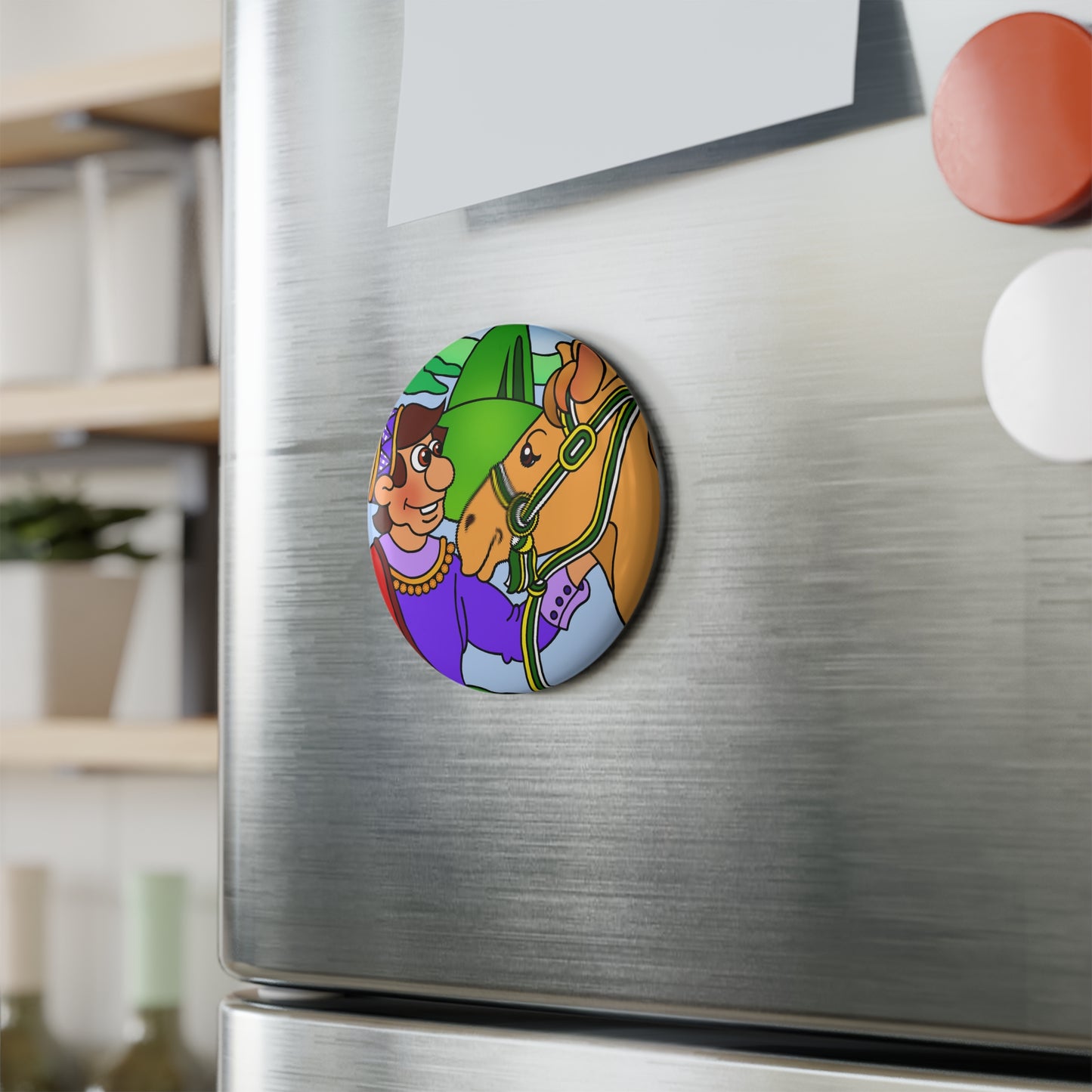 Missing a Few Jewels a Button Magnet, Round (1 & 10 pcs)