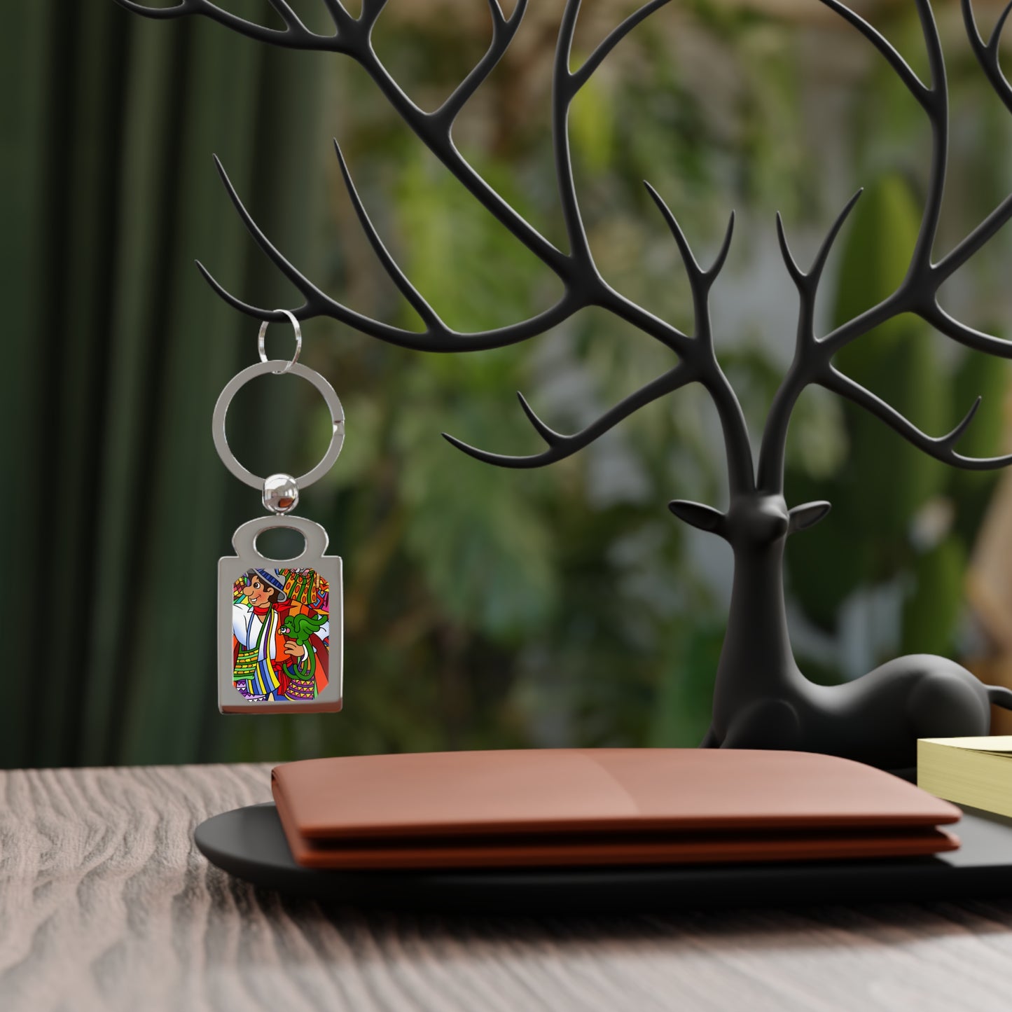 Missing a Few Jewels b Rectangle Photo Keyring