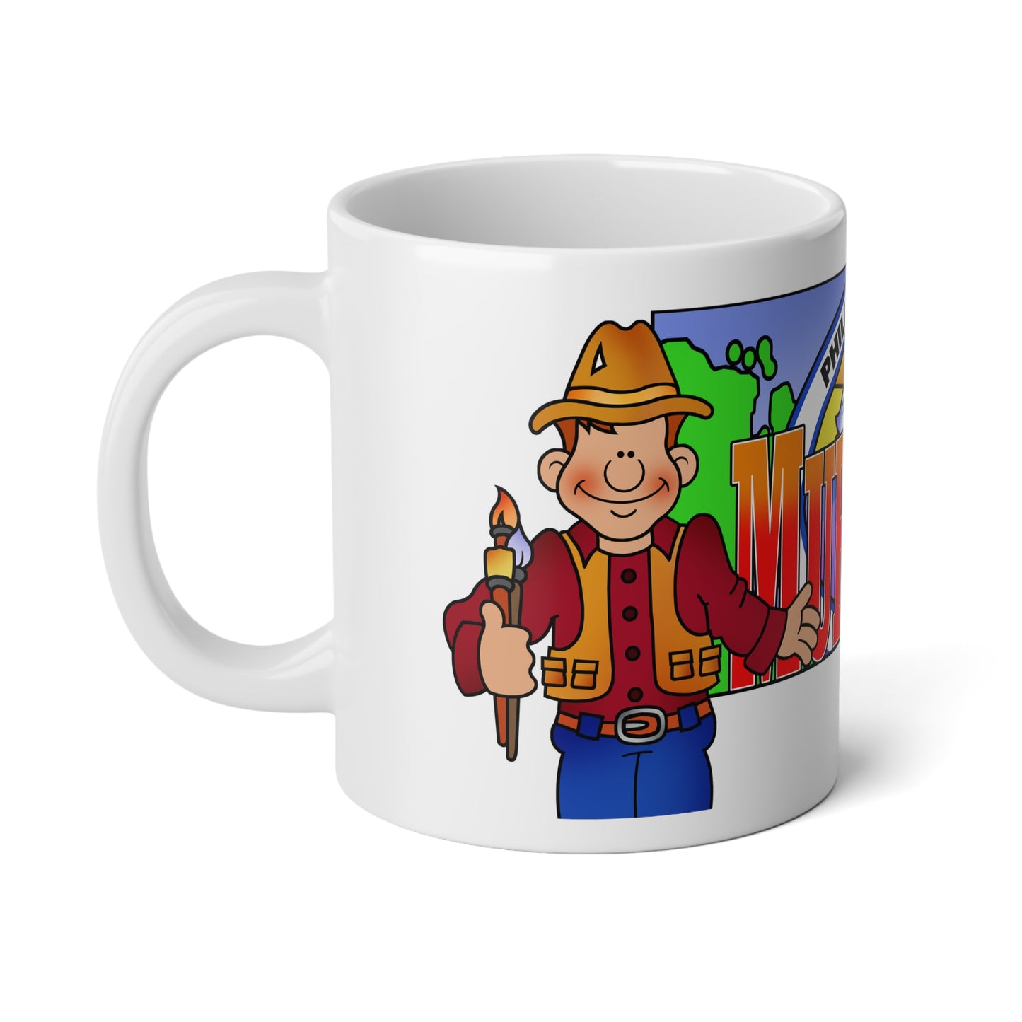 The Mural Man Jumbo Mug, 20oz