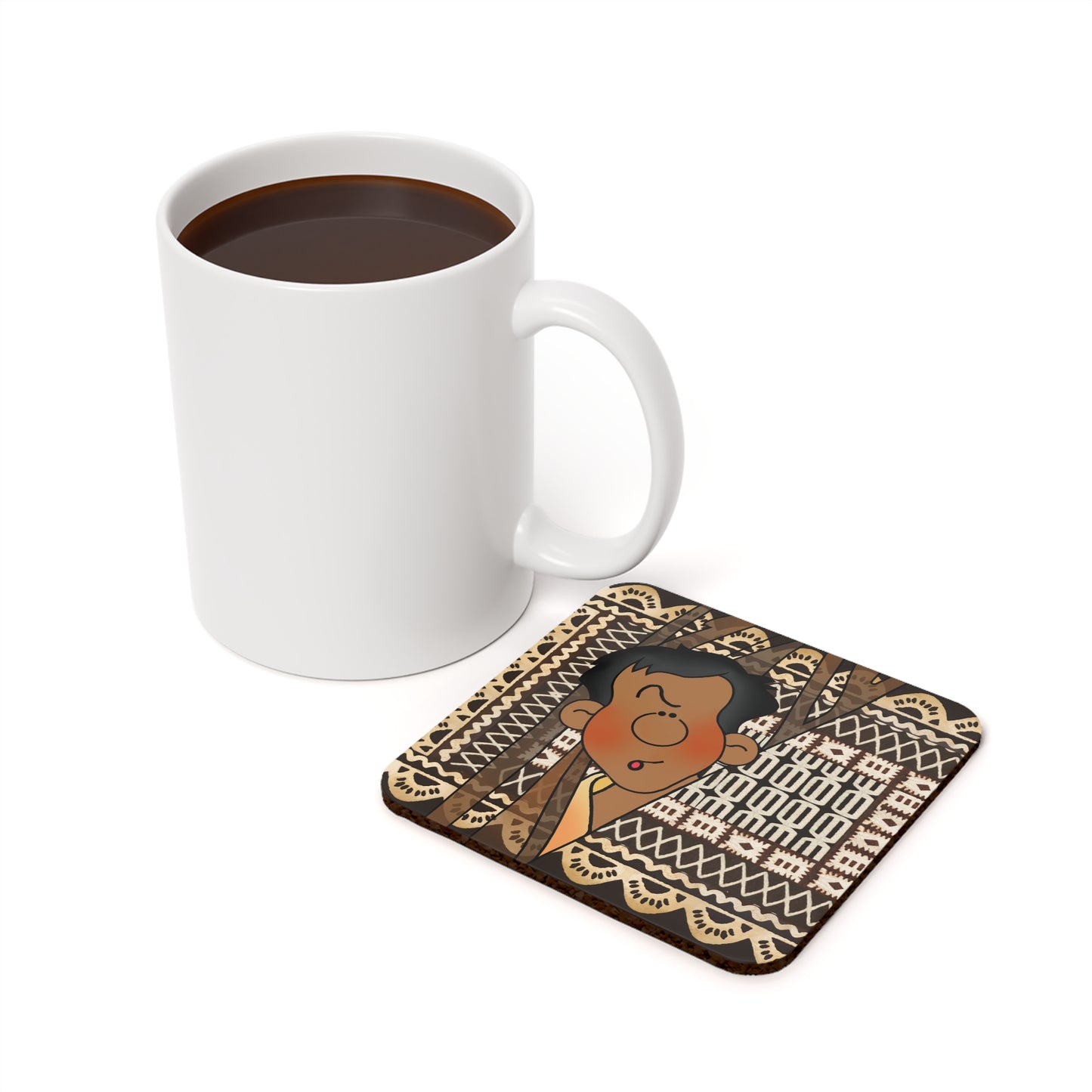 Little Friends Cork Back Coaster