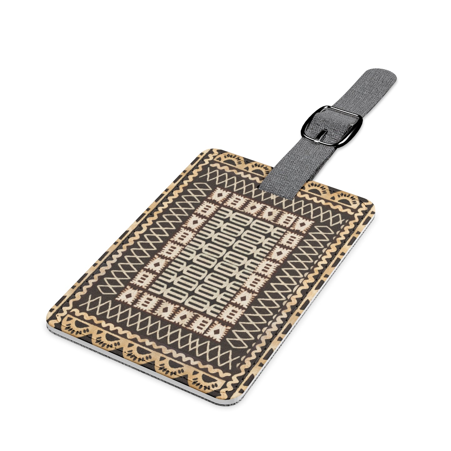 Little Friends c Saffiano Polyester Luggage Tag, Rectangle