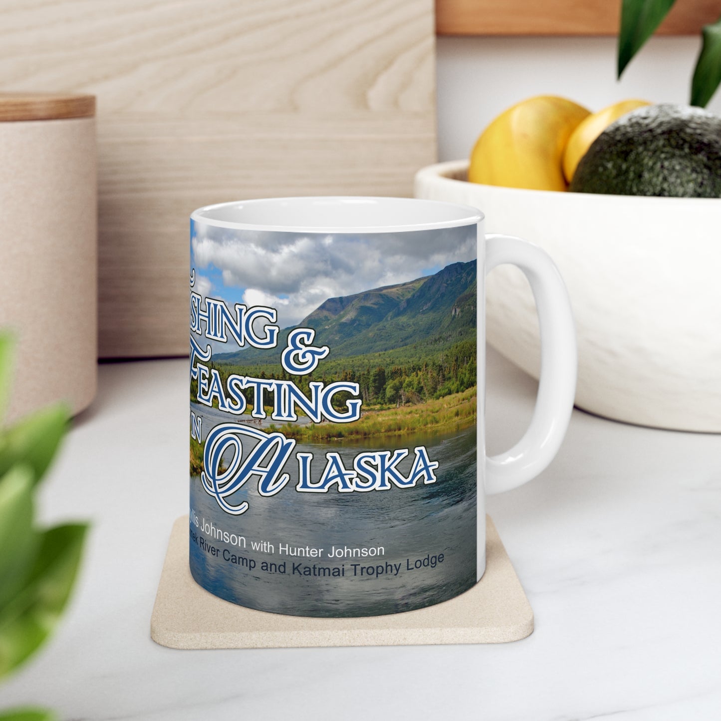 Fishing and Feasting in Alaska Ceramic Mug 11oz