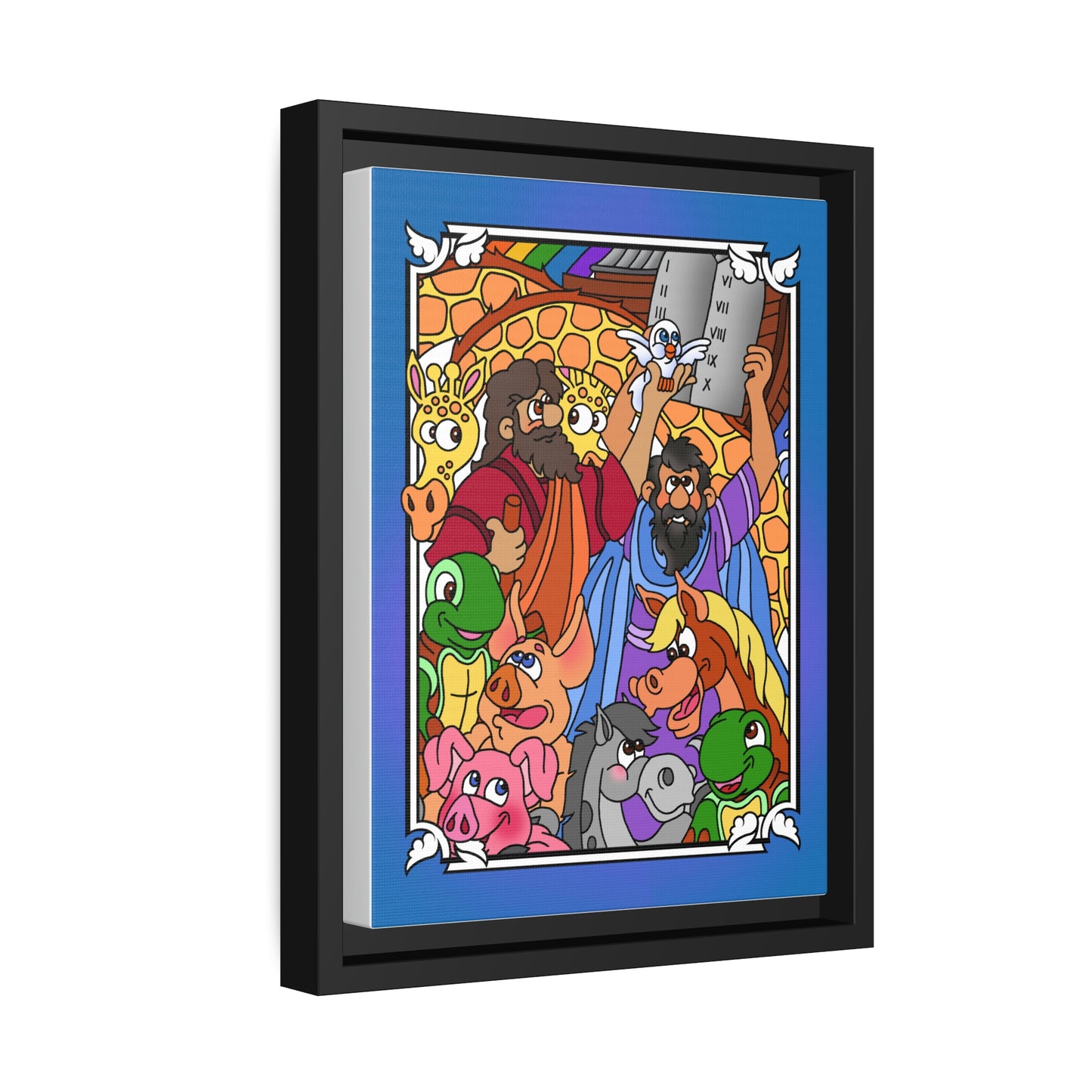 Hark and Harold Angel Sing! Matte Canvas, Black Frame
