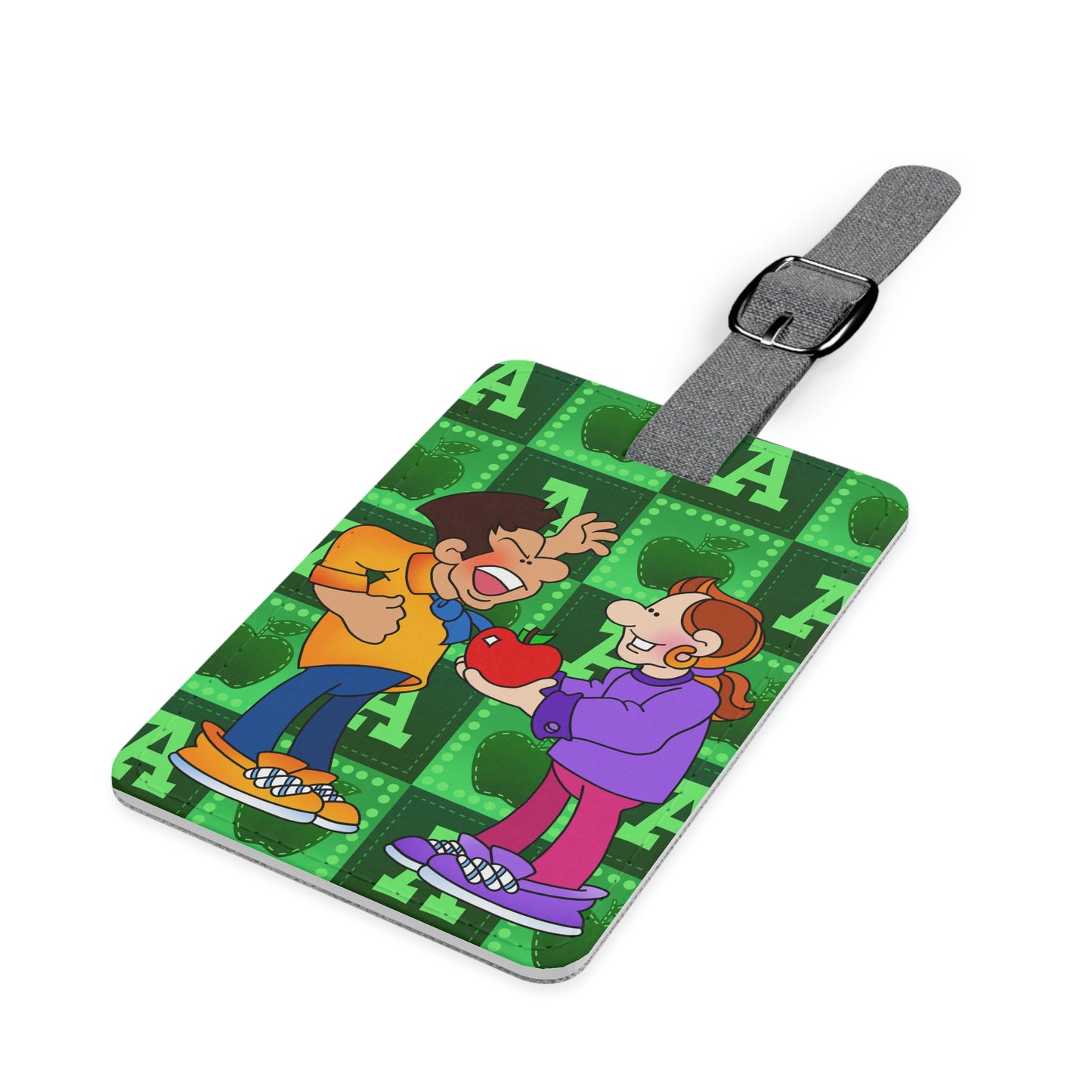 The Bible as Simple as ABC A Saffiano Polyester Luggage Tag, Rectangle