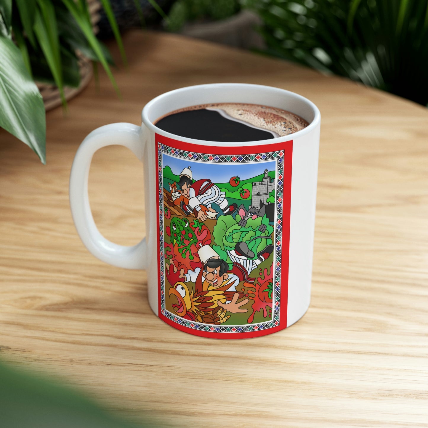 The Half Rooster! Ceramic Mug 11oz