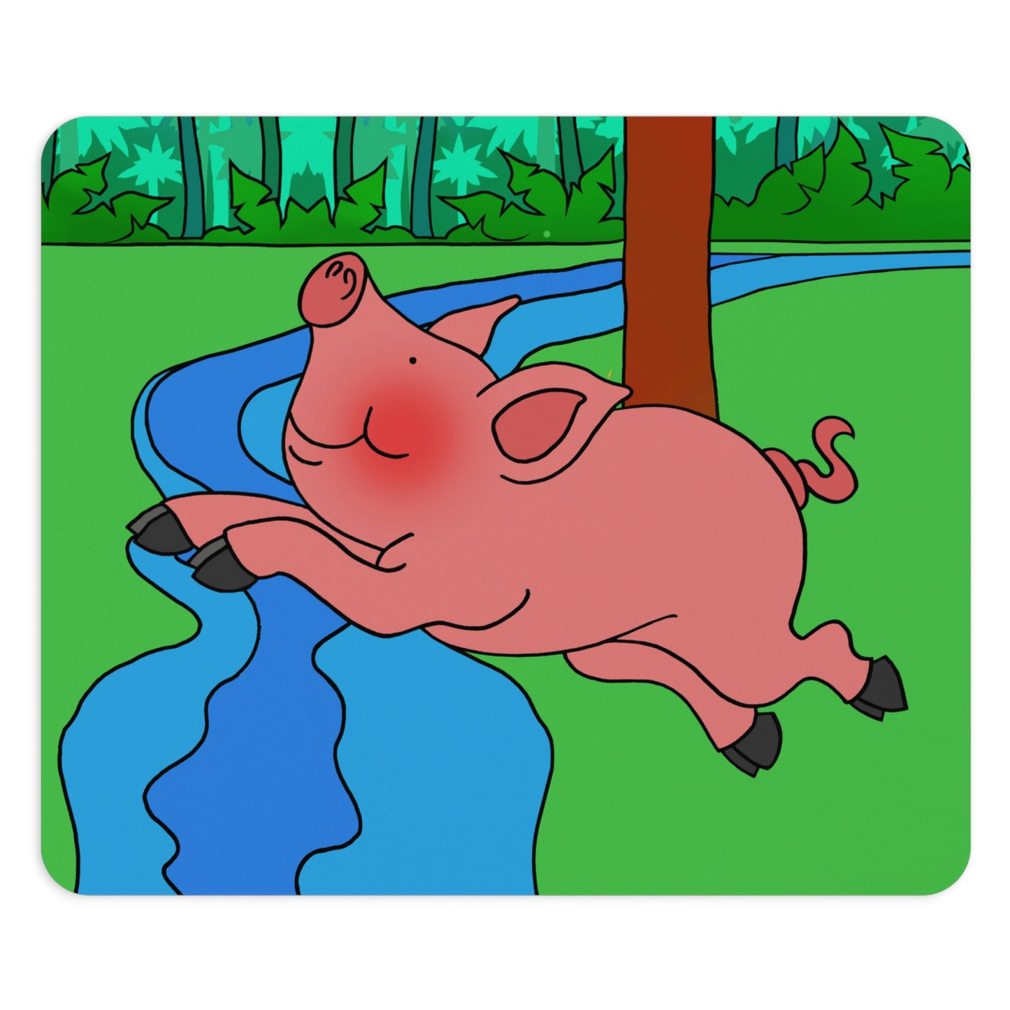 Anansi and the Market Pig! Rectangle Mouse Pad