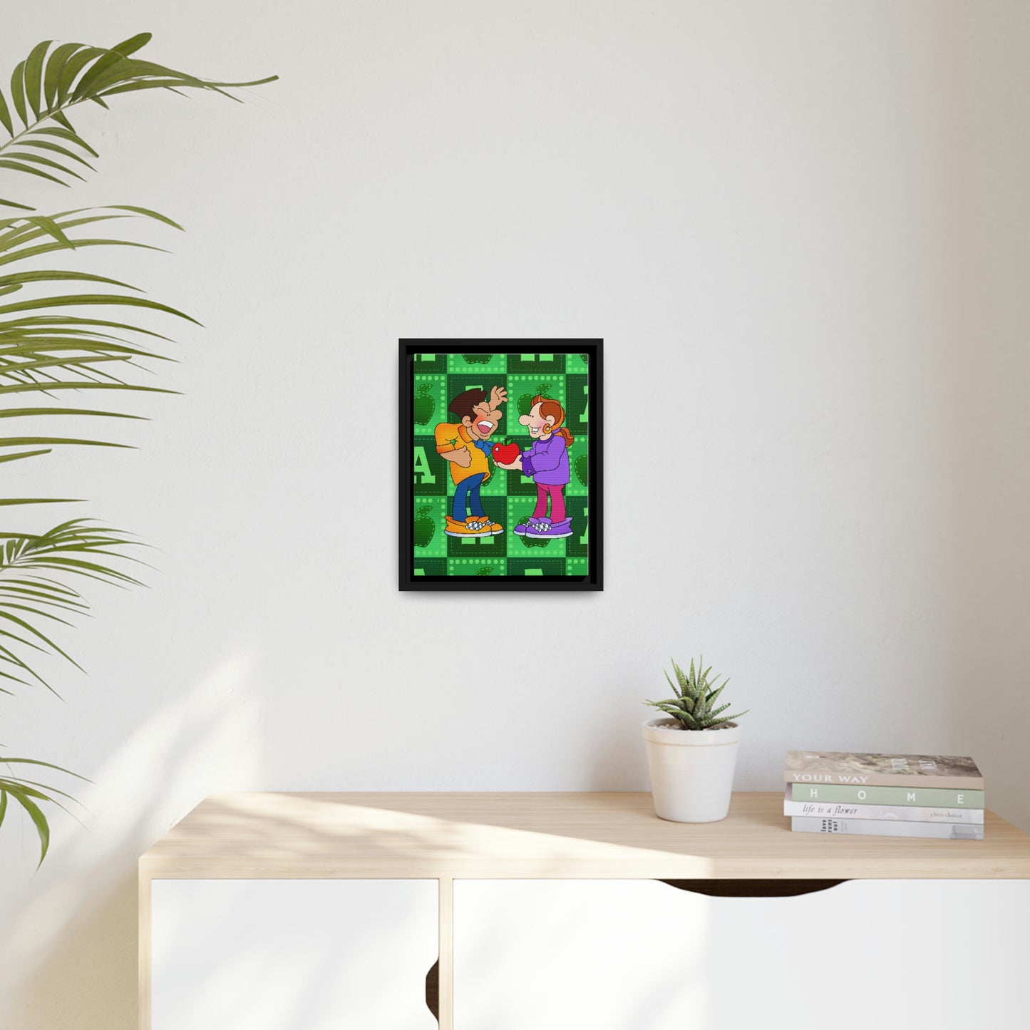 The Bible as Simple as ABC A Matte Canvas, Black Frame