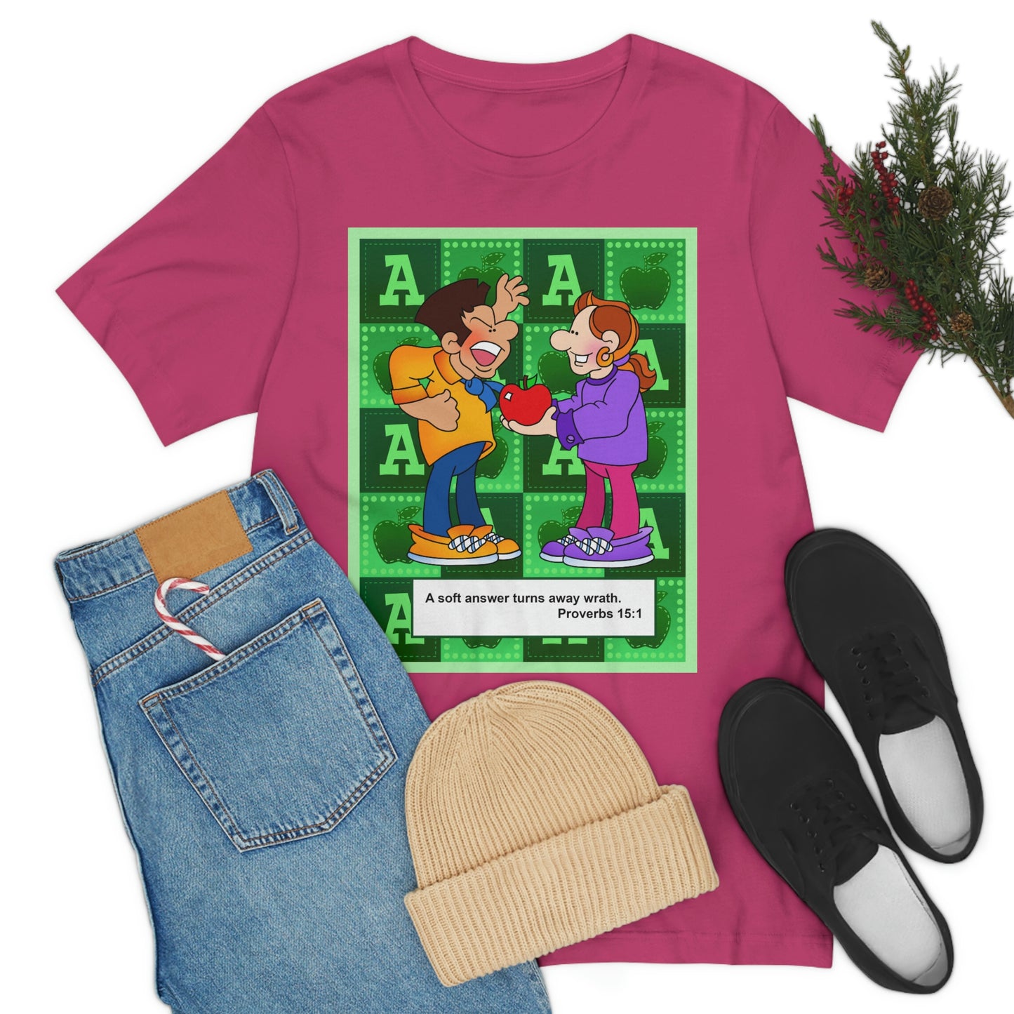 The Bible as Simple as ABC A Unisex Jersey Short Sleeve Tee