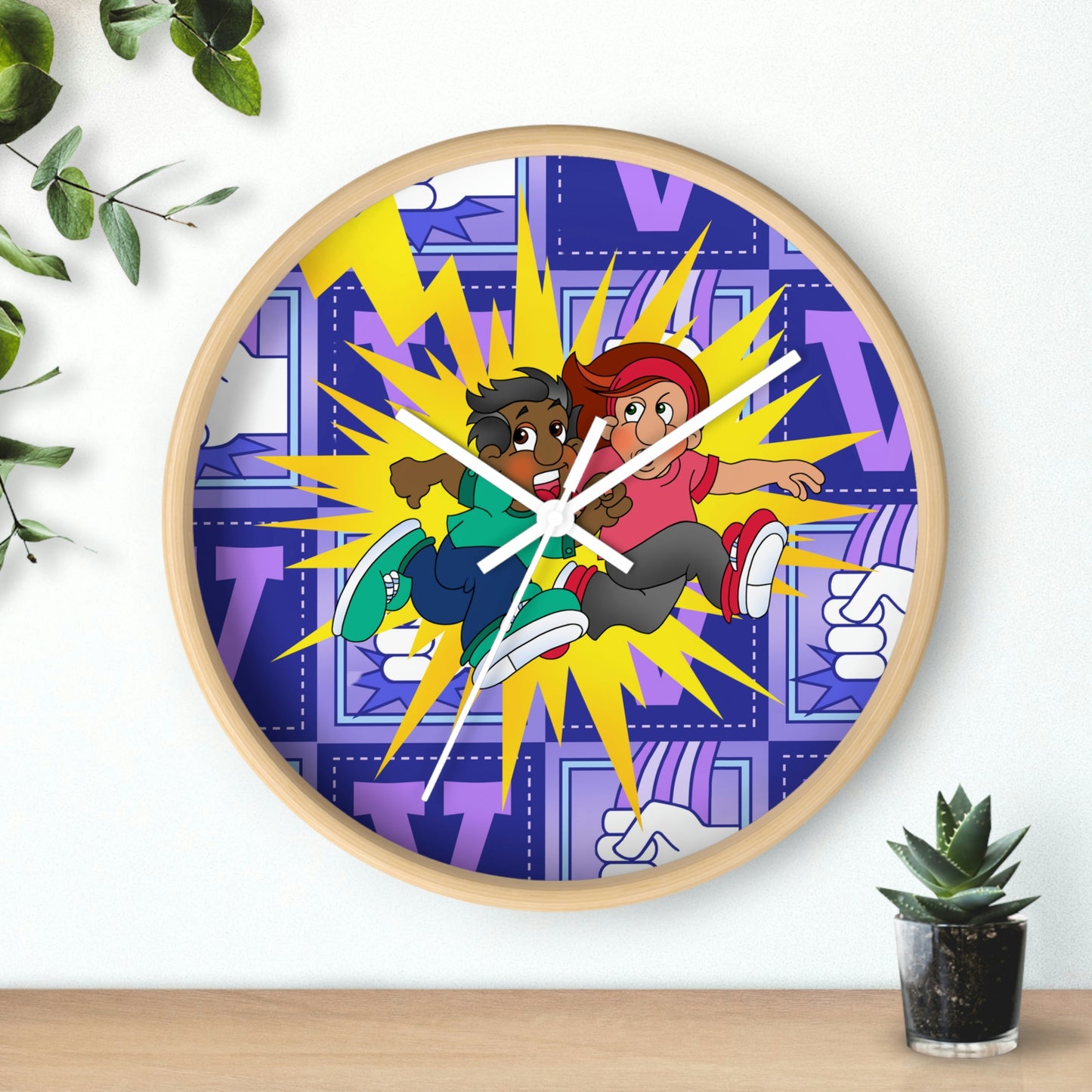 The Bible as Simple as ABC V Wall Clock