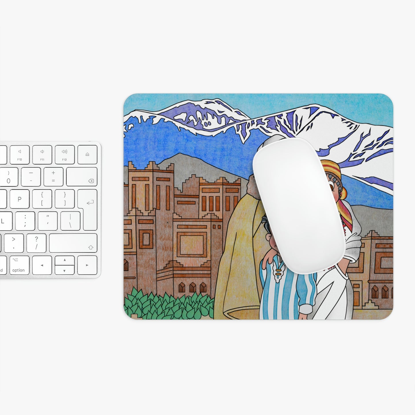 The Stone at the Door Rectangle Mouse Pad