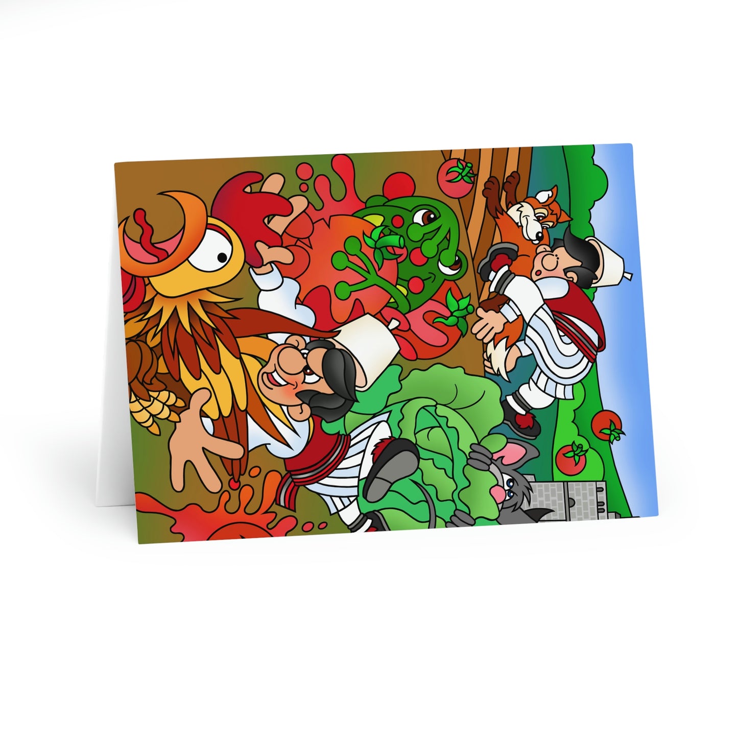 The Half Rooster! Greeting Cards (5 Pack)
