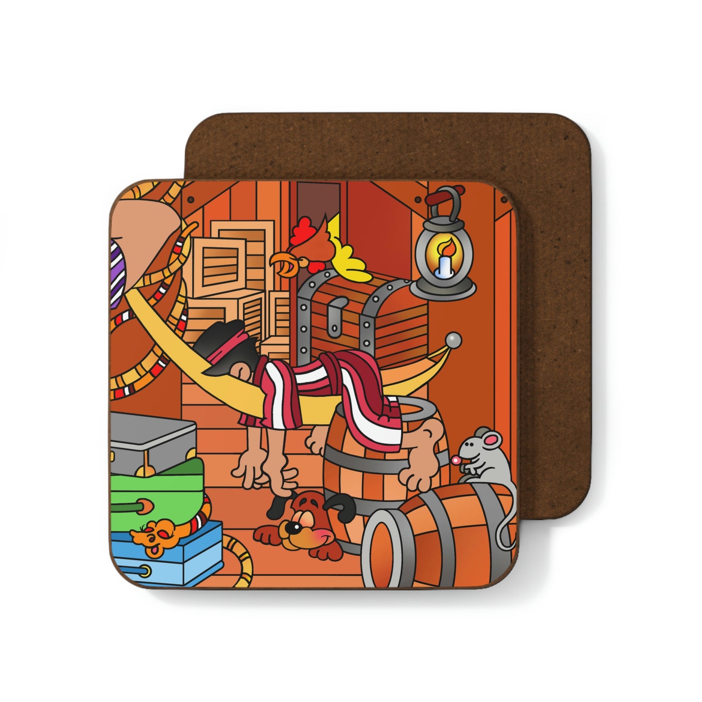 The Story of Jonah! Hardboard Back Coaster