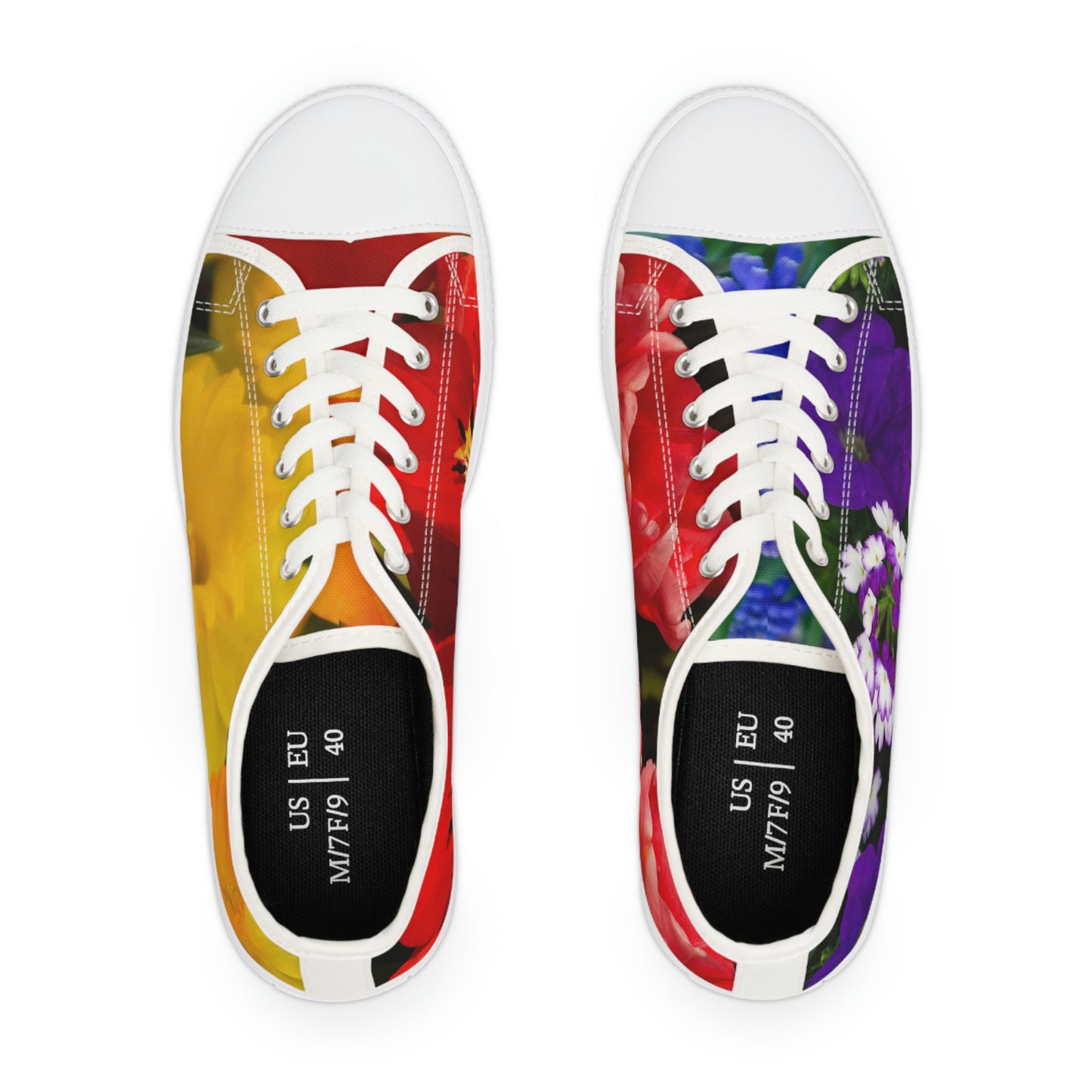 Flowers Set 3 Women's Low Top Sneakers