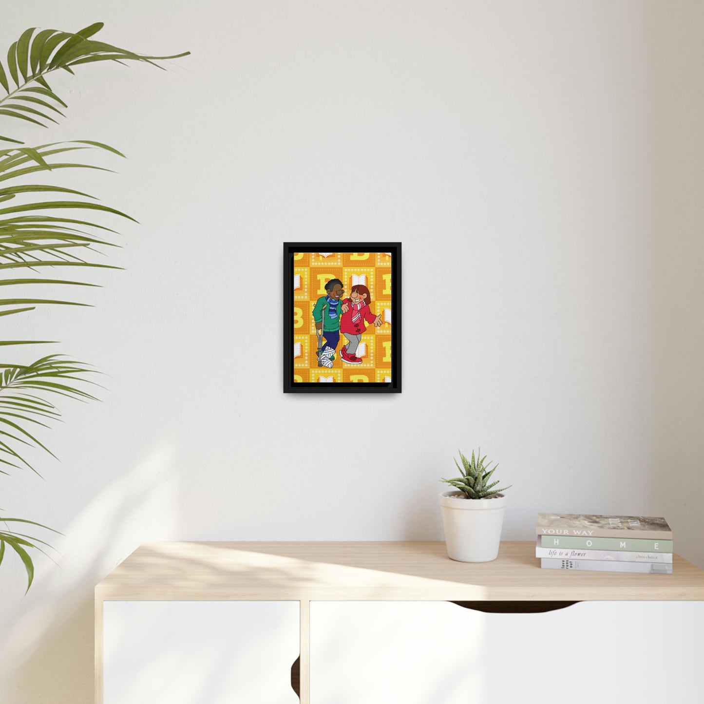 The Bible as Simple as ABC B Matte Canvas, Black Frame