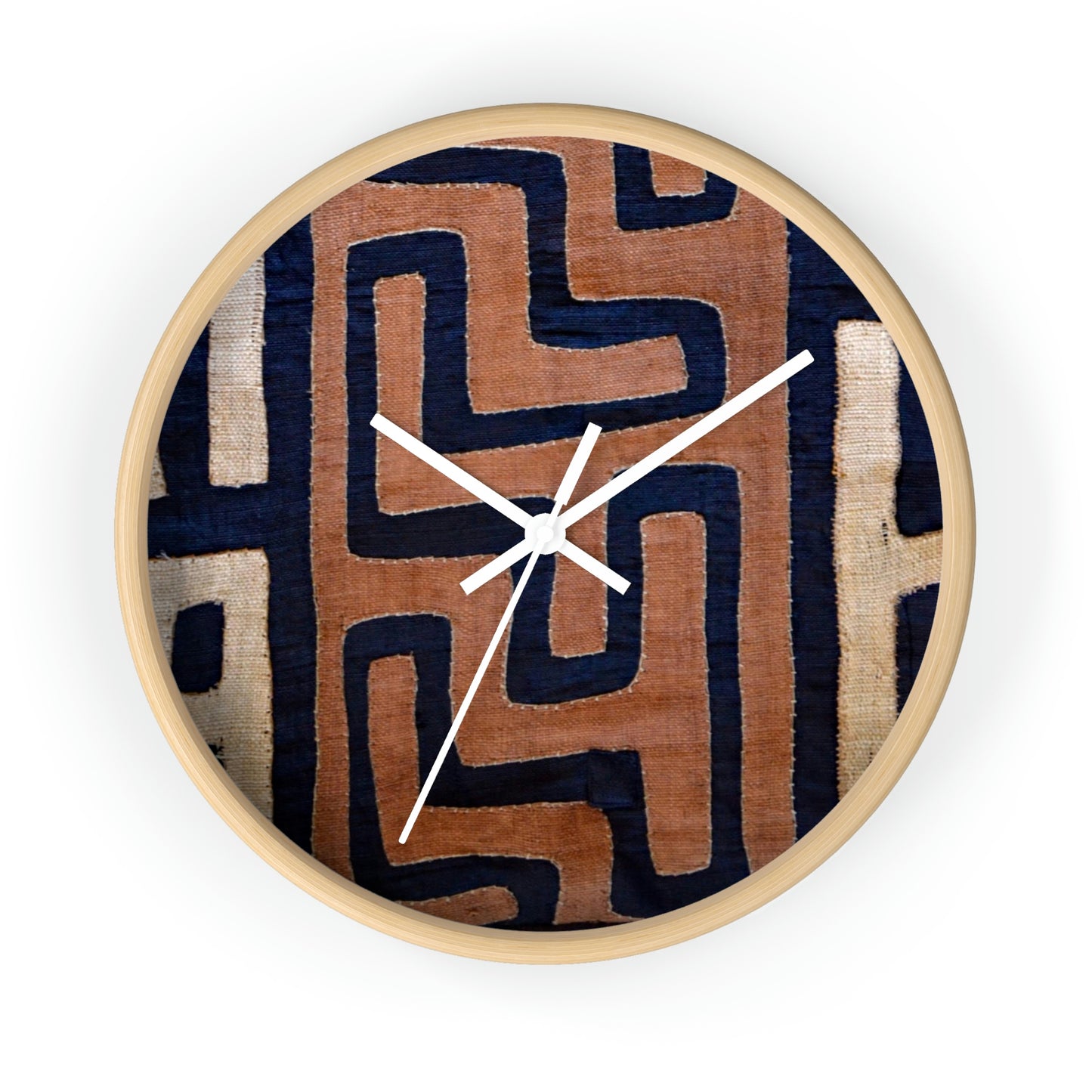 A Show of Hands Fabric Wall Clock