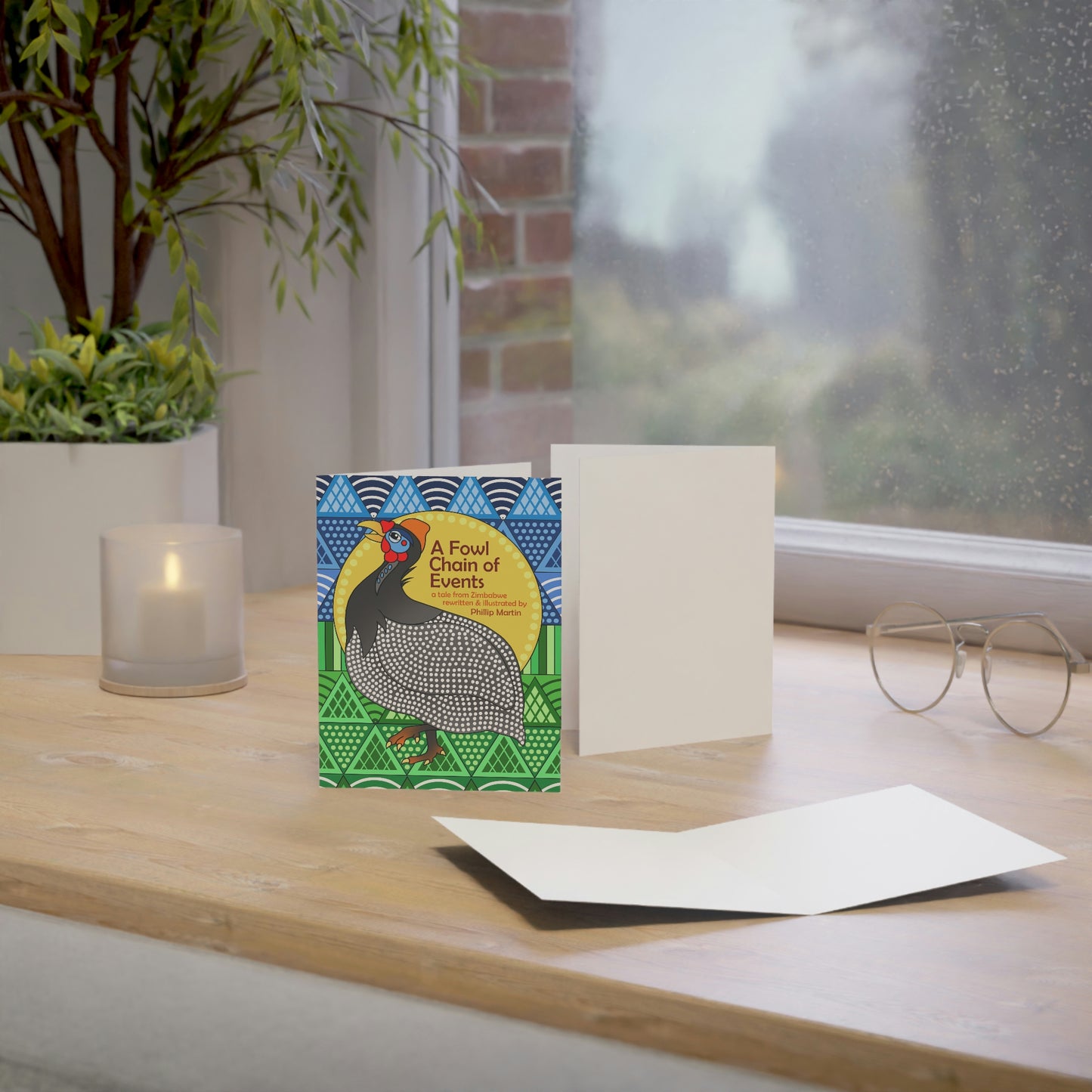 A Fowl Chain of Events Greeting Cards (1, 10, 30, and 50pcs)