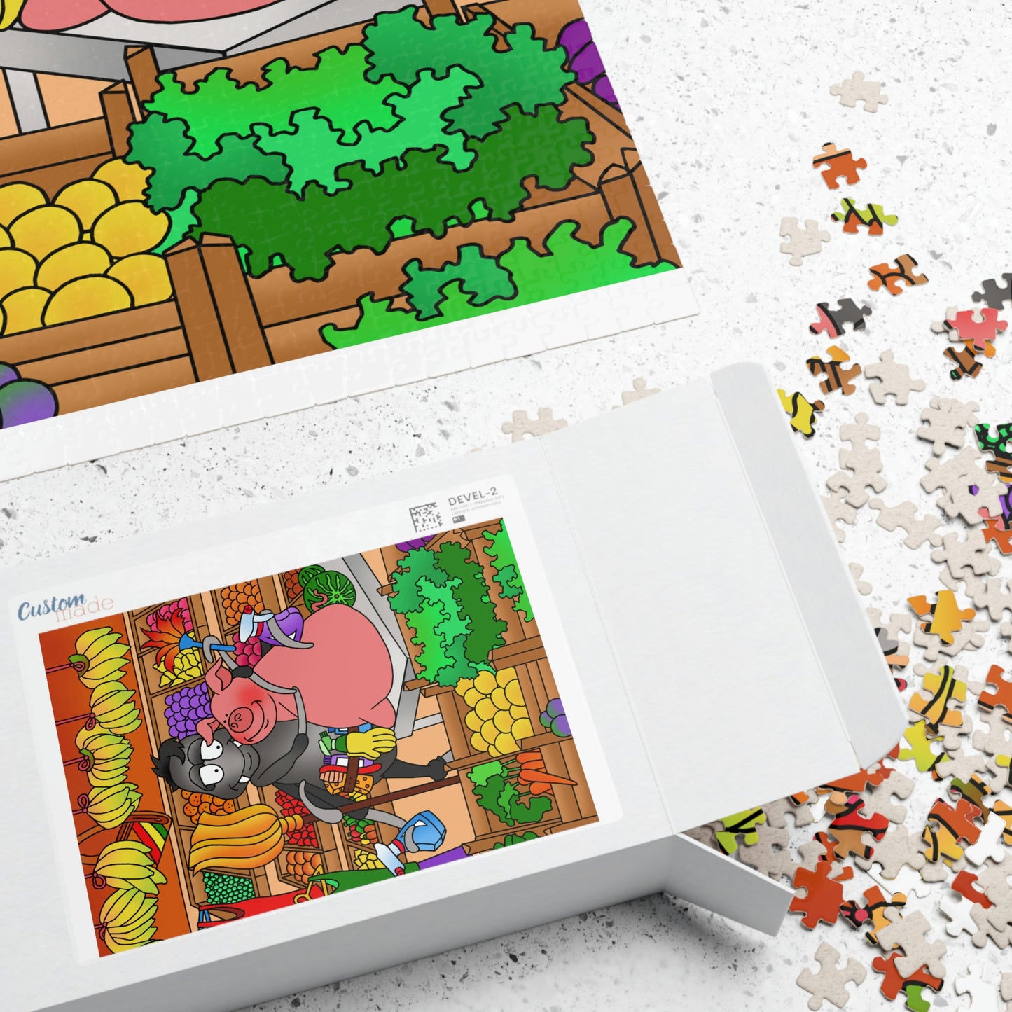 Anansi and the Market Pig Puzzle (110, 252, 500, 1014-piece)