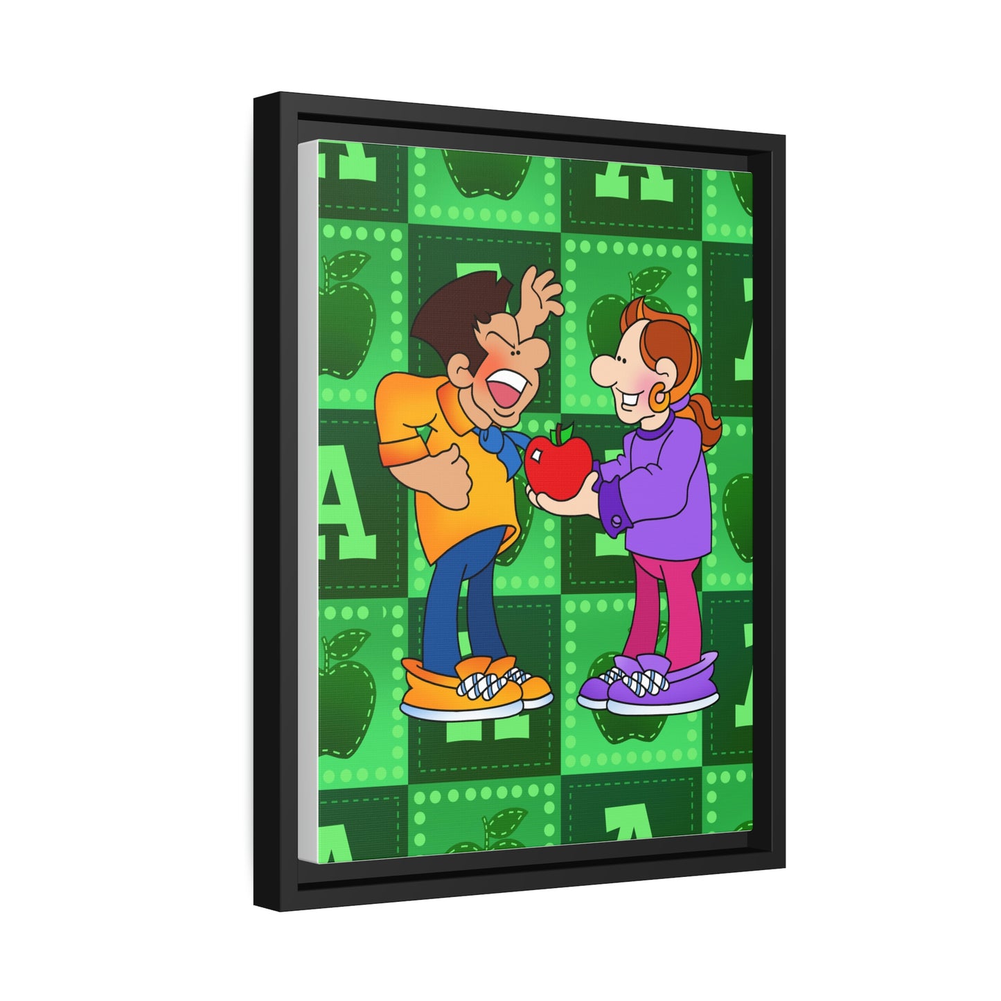 The Bible as Simple as ABC A Matte Canvas, Black Frame