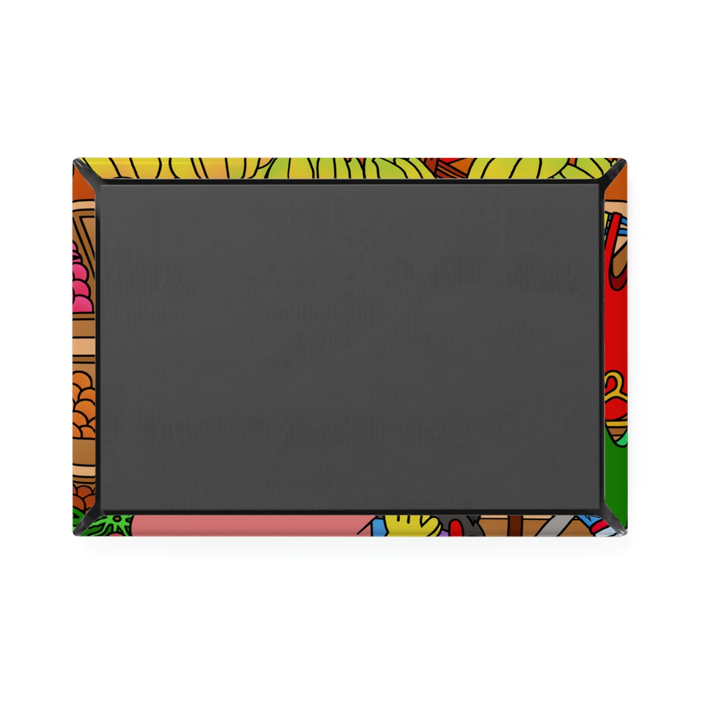 Anansi and the Market Pig Button Magnet, Rectangle (1 & 10 pcs)
