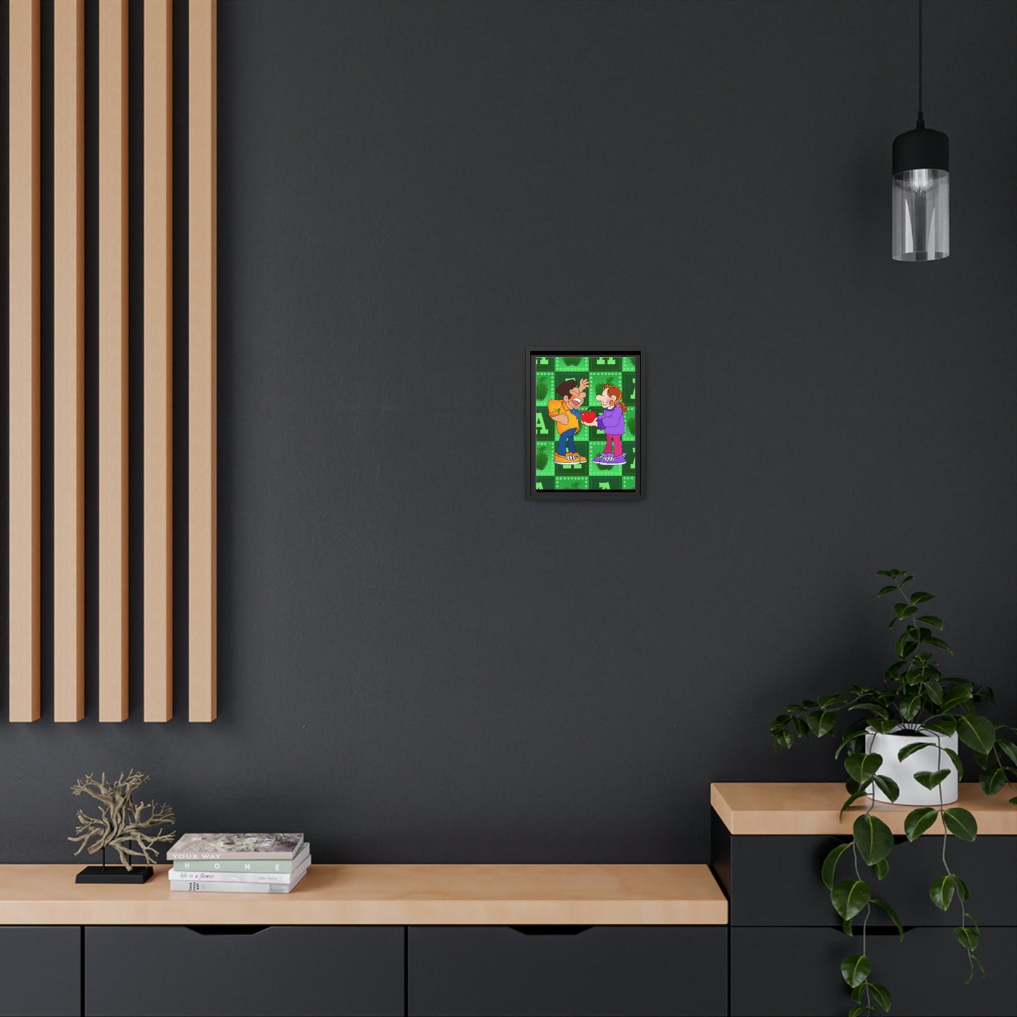 The Bible as Simple as ABC A Matte Canvas, Black Frame