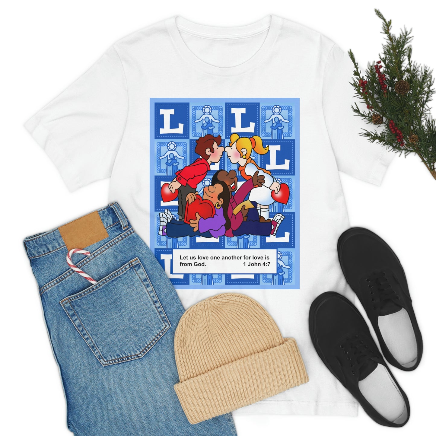The Bible as Simple as ABC L Unisex Jersey Short Sleeve Tee