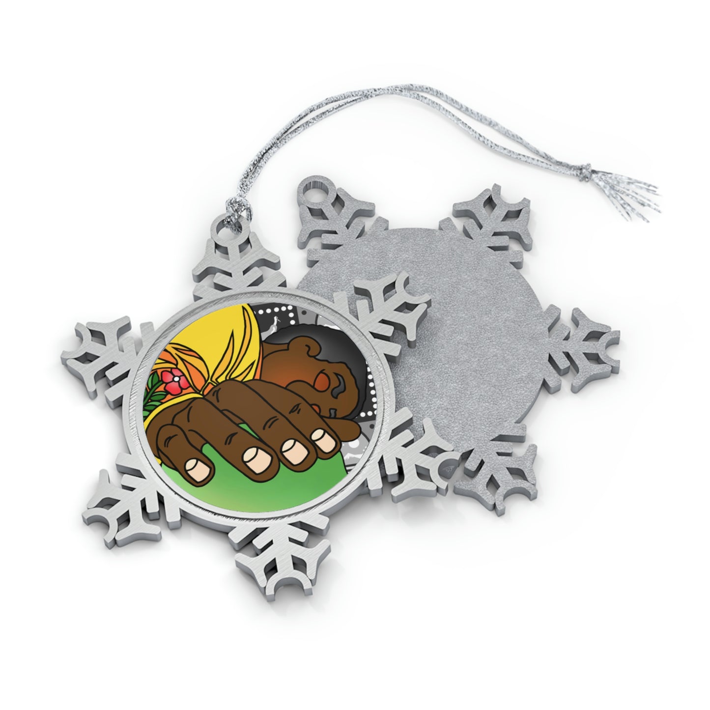 The Day that Goso Fell Pewter Snowflake Ornament