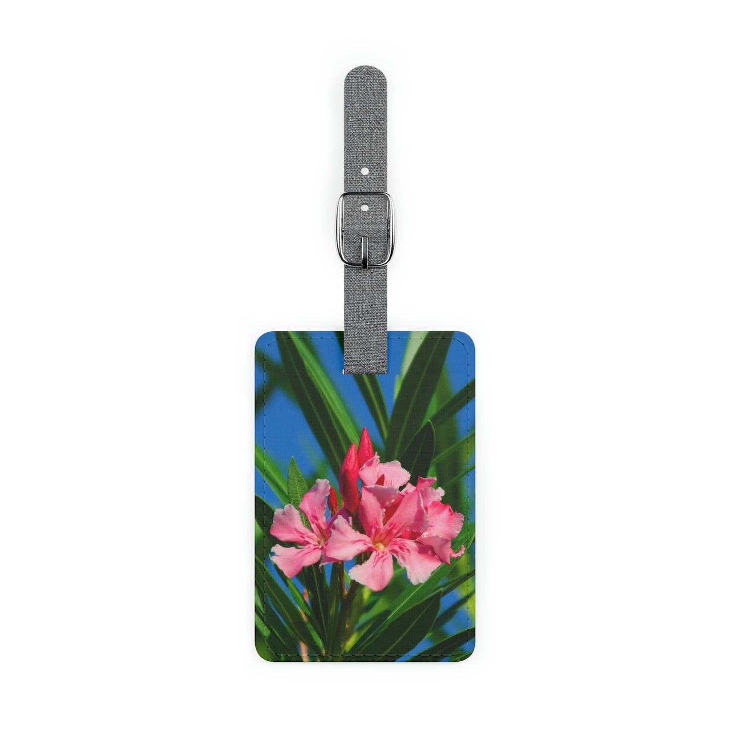 Flowers 30 Saffiano Polyester Luggage Tag, Rectangle