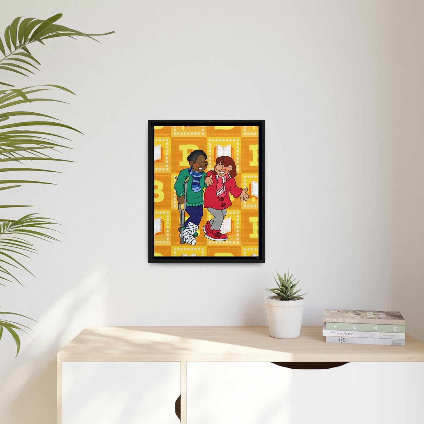 The Bible as Simple as ABC B Matte Canvas, Black Frame