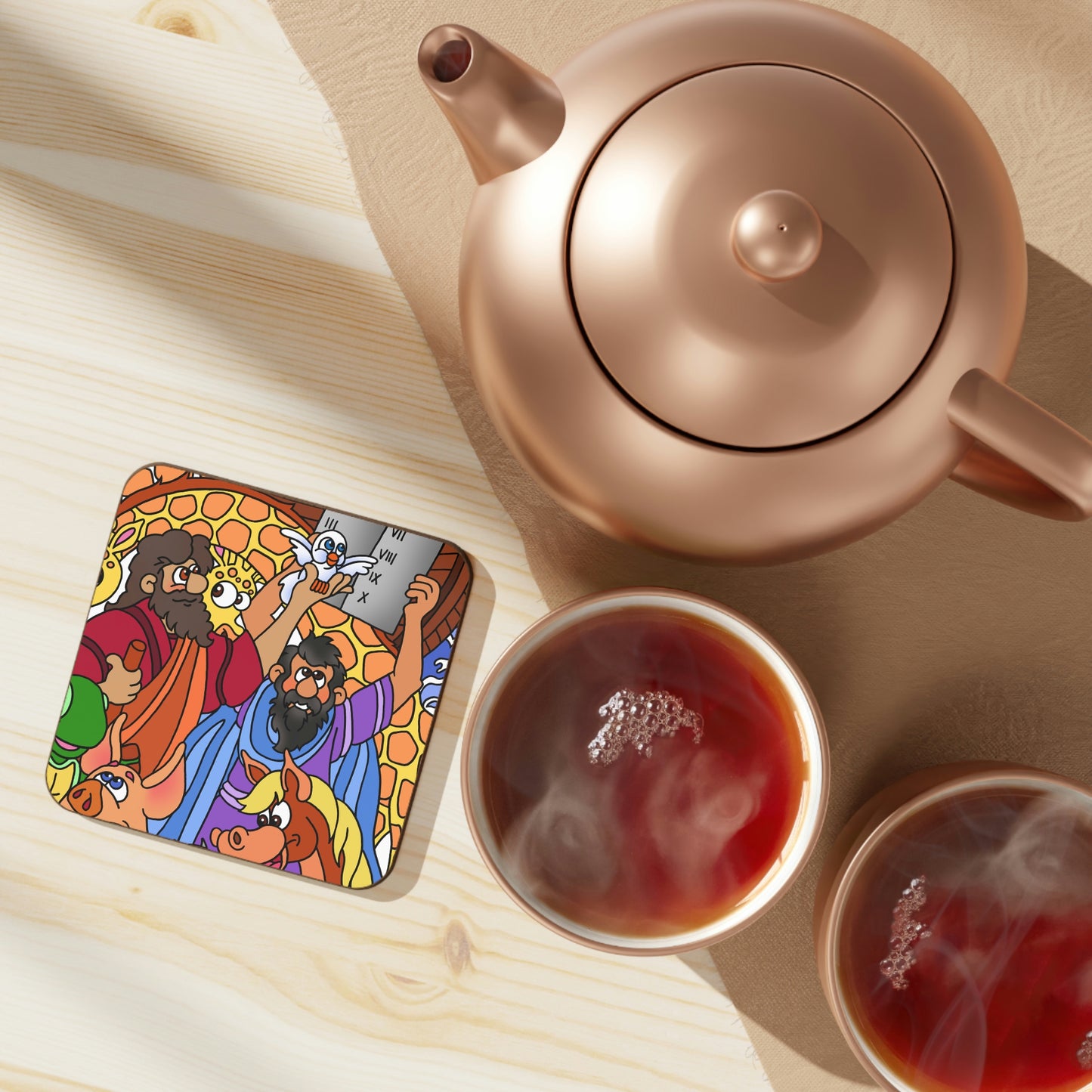 Hark and Harold Angel Sing! Hardboard Back Coaster