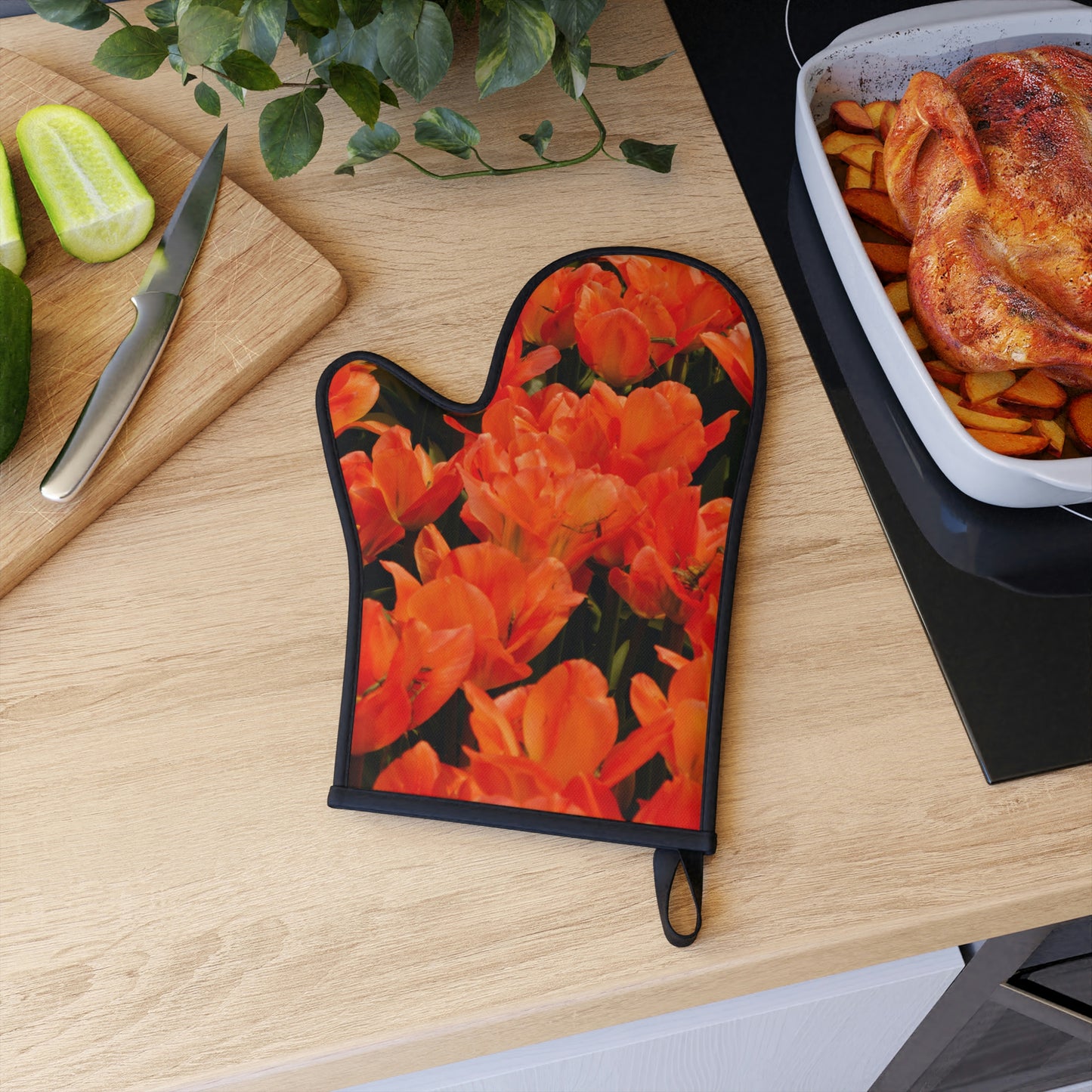 Flowers 03 Oven Glove